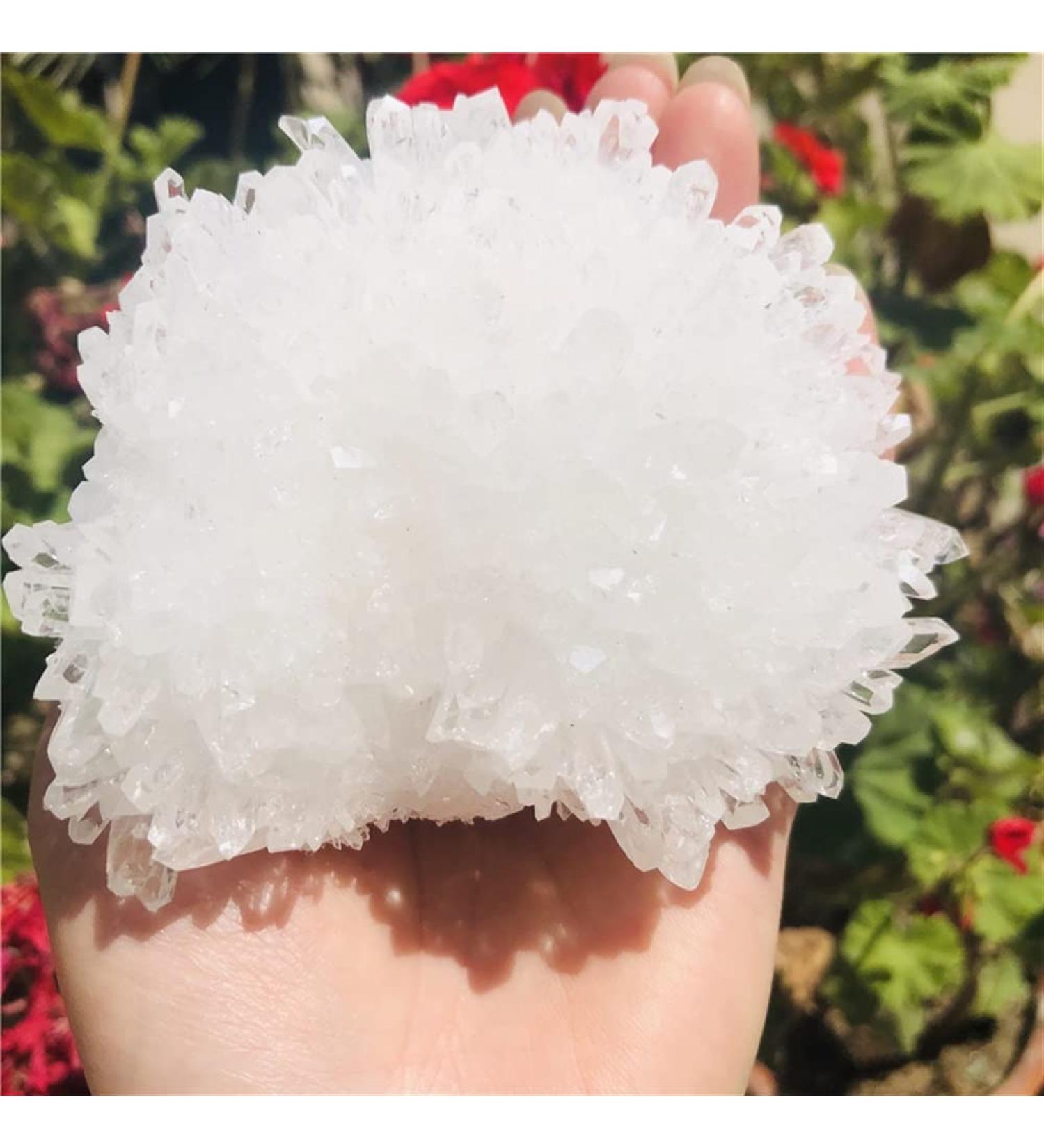 Natural Crystal Rough Crystal Natural Clear Quartz Crystal Cluster Minerals Great for Stone (Size : 300-400g) - Buy Online on GoSupps.com