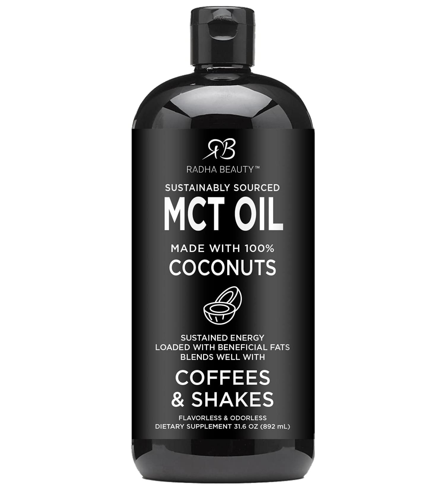 Premium Non-GMO Coconut MCT Oil - 31.6oz | Keto, Paleo, Gluten-Free, Vegan | 32 Fl Oz - Buy Online on GoSupps.com