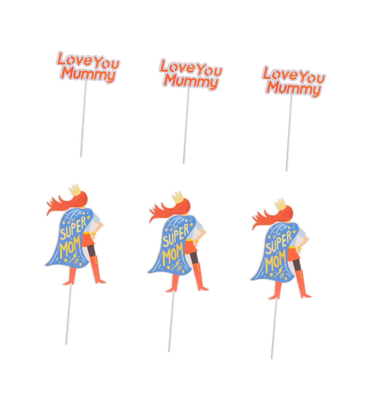 OFFSCH 3 Sets Mother's Cake Inserts Dessert Plug-in Party Cake Picks Mothers Day Theme Cake Plug-in Mom Gifts Cake Ornament Mum Presents Moms Birthday Moms Gifts Decor Paper Cake Supplies - Buy Online on GoSupps.com