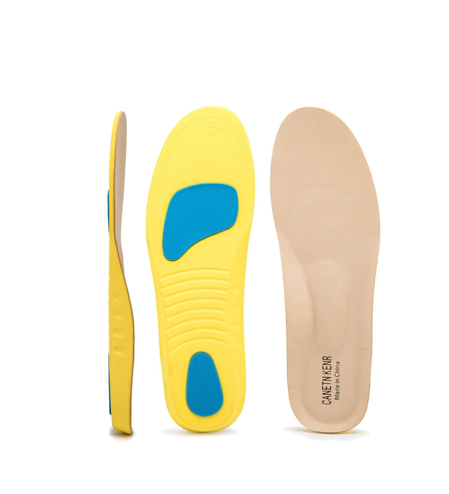 All-Day Arch Support Orthotic Insoles for Plantar Fasciitis & Flat Feet - Cushioning Comfort for Men & Women | Apricot Color (M: 8-10 / W: 8-11 - Buy Online on GoSupps.com