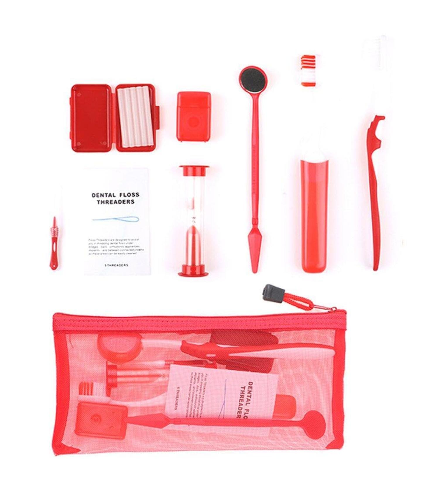 Wudaizhi 8pcs Oral Care Kit - Dentistry & Orthodontic Tools for Whitening | Interdental Brushes | Beautable Outdoor Suit - Buy Online on GoSupps.com