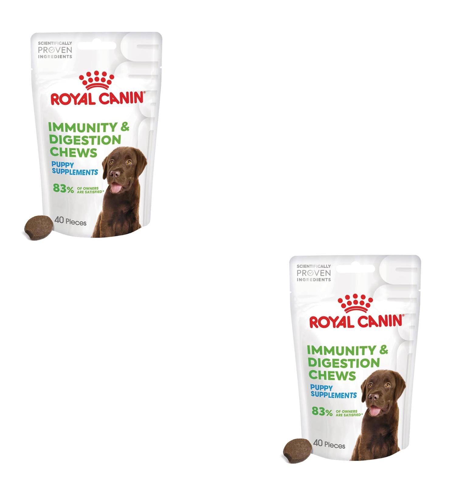ROYAL CANIN Immunity & Digestion Chews Puppy Supplements | Double Pack | 2 x 100g | Supplementary Feed for Puppies | To Support Digestion & Defences - Buy Online on GoSupps.com