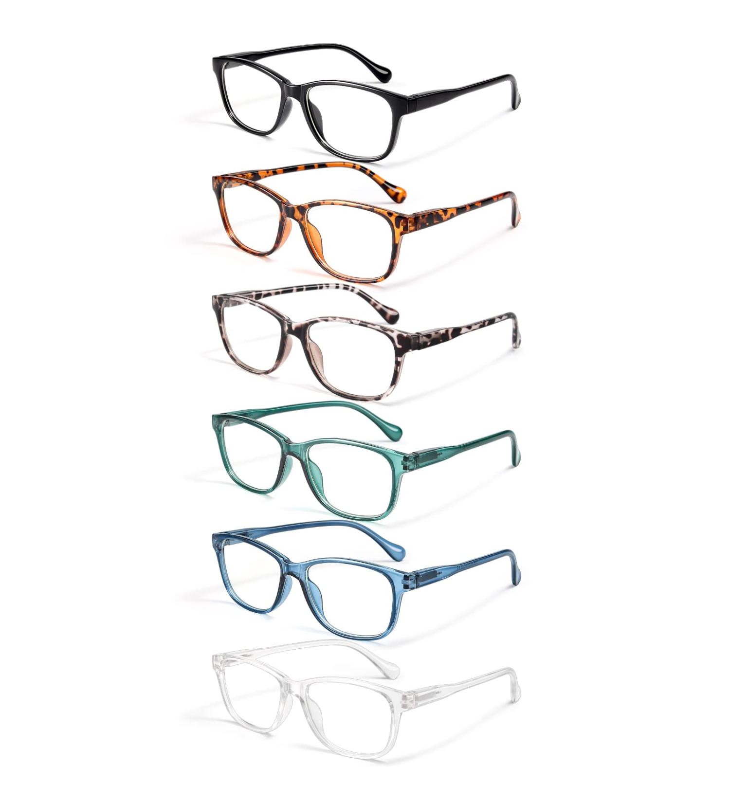 Gaoye 6 Pack Stylish Reading Glasses for Men & Women - Computer Eyeglasses to Ease Blurry Vision - A1 1.0x - Buy Online on GoSupps.com