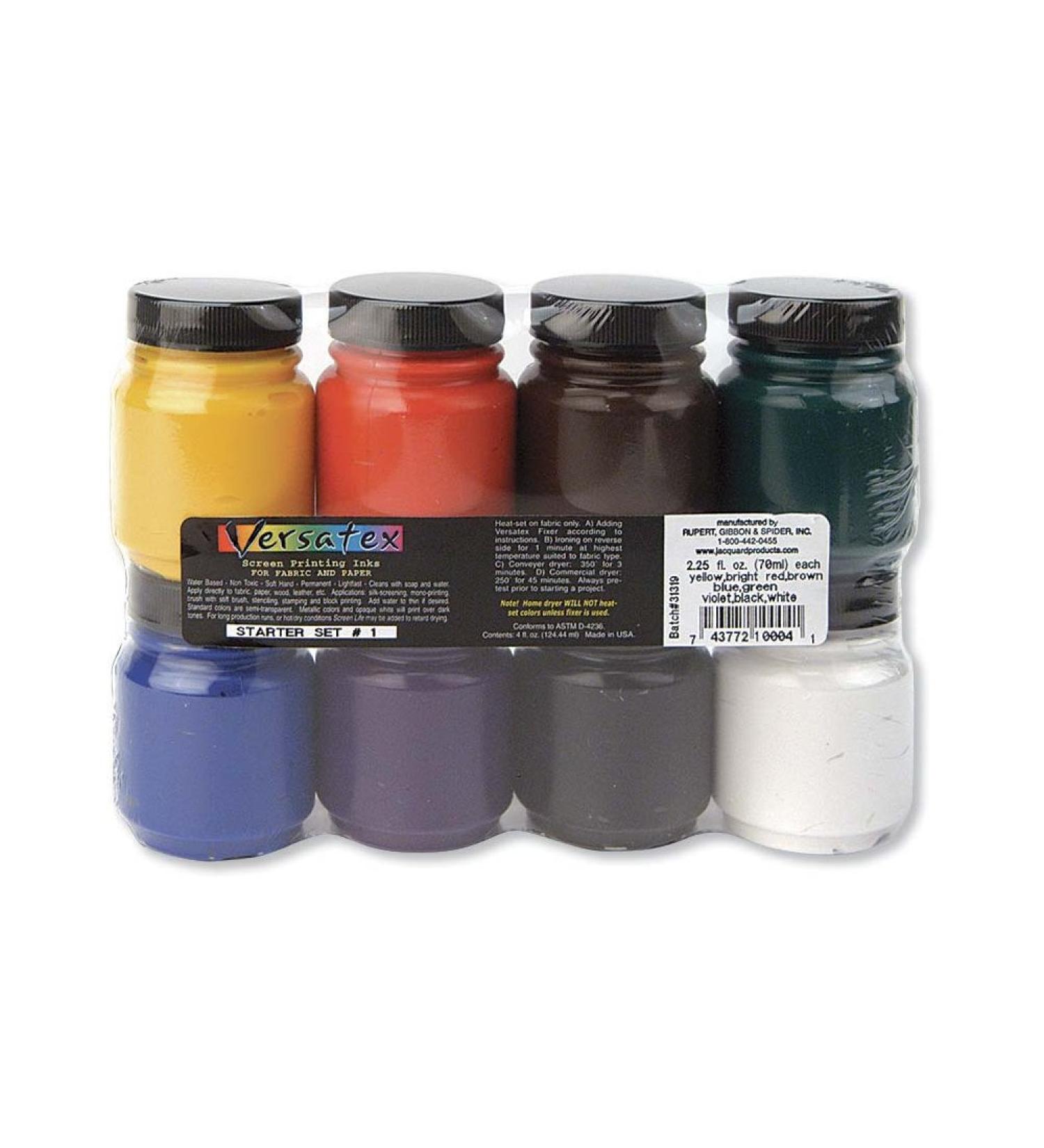 Jacquard Versatex Printing Ink Set 1