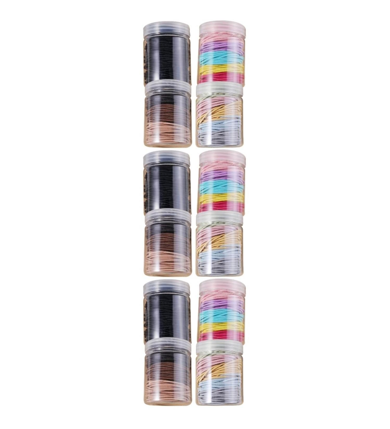 minkissy 12 Boxes Hair Elastics Hair Bands Strong Hair Bands Hair Holder Elastic Hair Rings Hair Elastic Ropes Pigtail Band Curly Hair Ties Nylon Hair Bands Miss 4 Piece Set Seamless - Buy Online on GoSupps.com