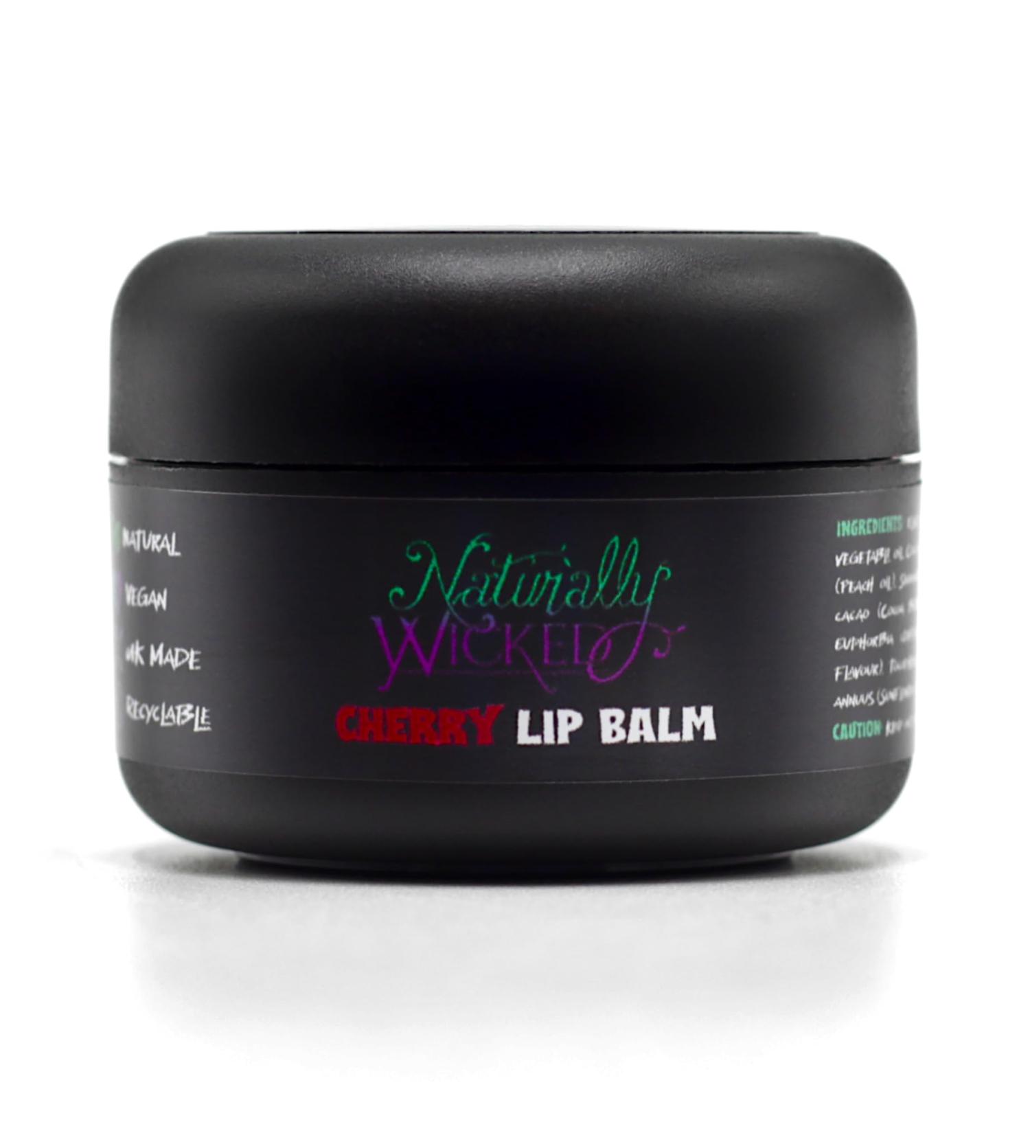 Naturally Wicked Cherry Lip Balm | Natural & Vegan Lip Repair Balm | 15ml - Buy Online on GoSupps.com
