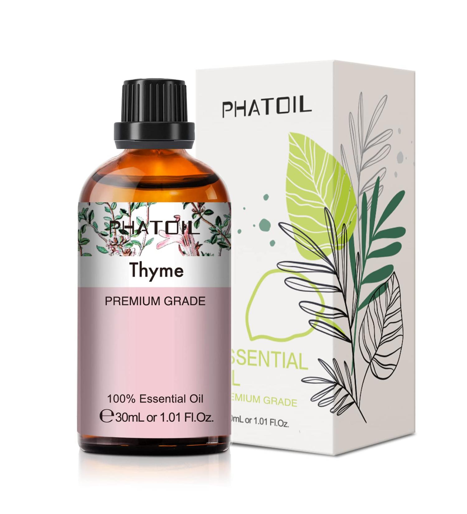 PHATOIL Thyme Essential Oil 30ML - Premium Grade Pure Oil for Aromatherapy Diffusers, Humidifiers, and Candle Making - Buy Online on GoSupps.com