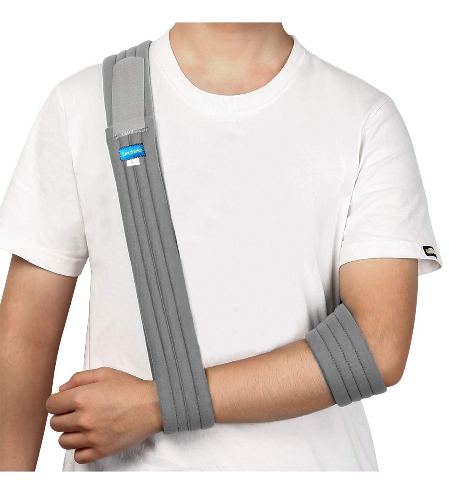 Unizooke Arm Sling - Adjustable Medical Support Strap for Fractured Bones - Shoulder Rotator Cuff Immobilizer for Men and Women - Buy Online on GoSupps.com