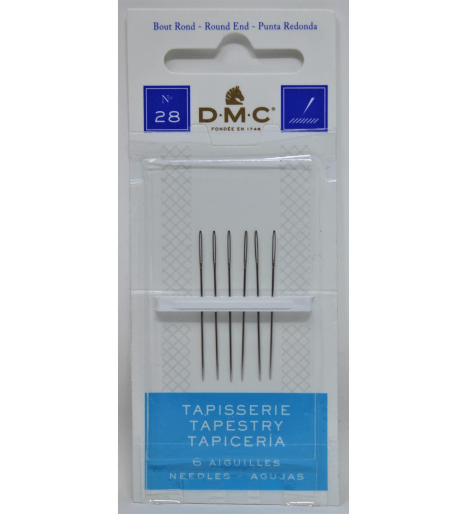 DMC Tapestry Hand Needles Size 28 5 Pack 1767-28 (12-Pack) Size-28-5/Pkg