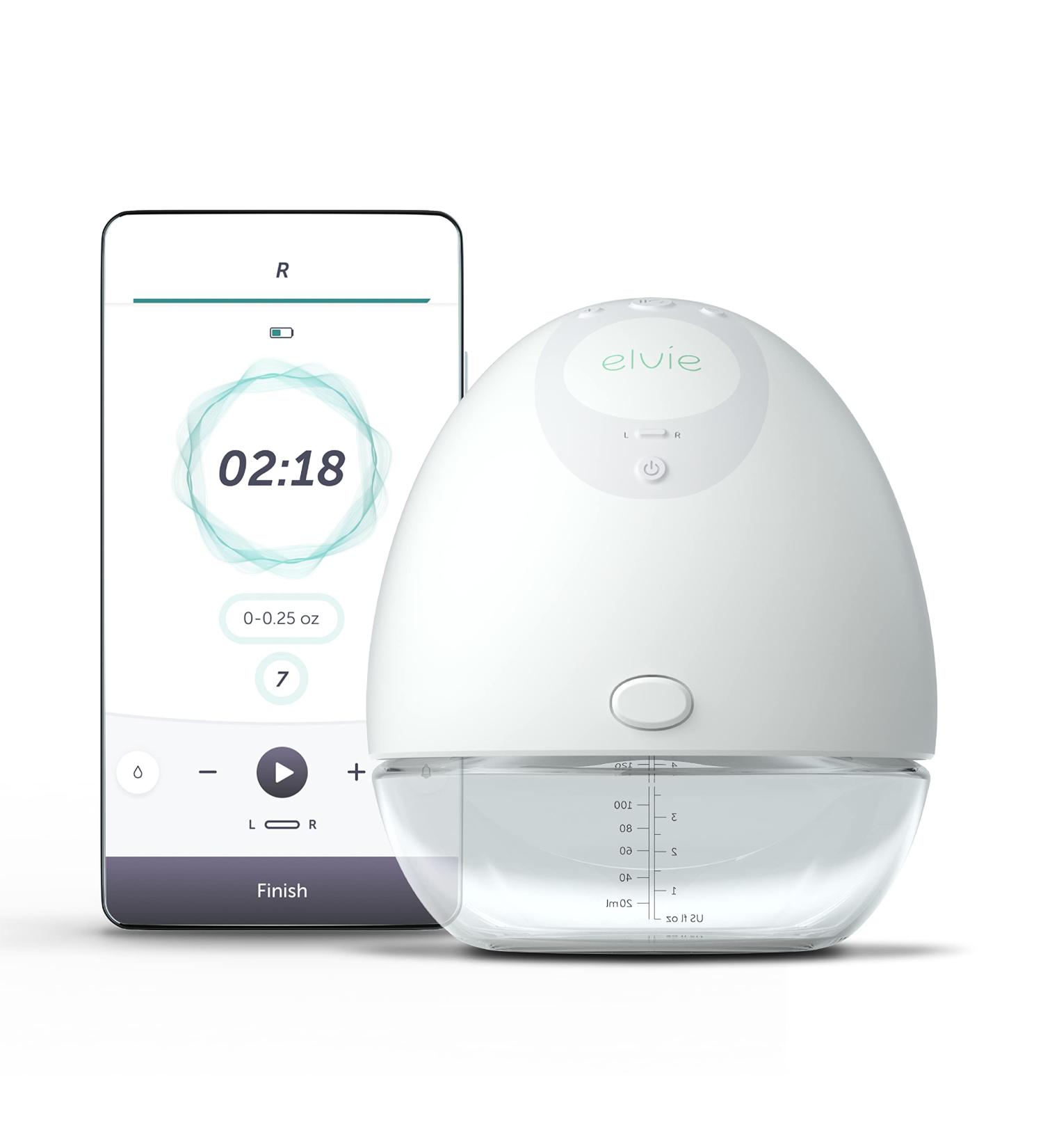 Buy Elvie Portable Single Milk Pump - Quiet Hands-Free App-Controlled - Includes 21/24mm Shells - Easy to Clean & Transport | International Shipping Available - Buy Online on GoSupps.com