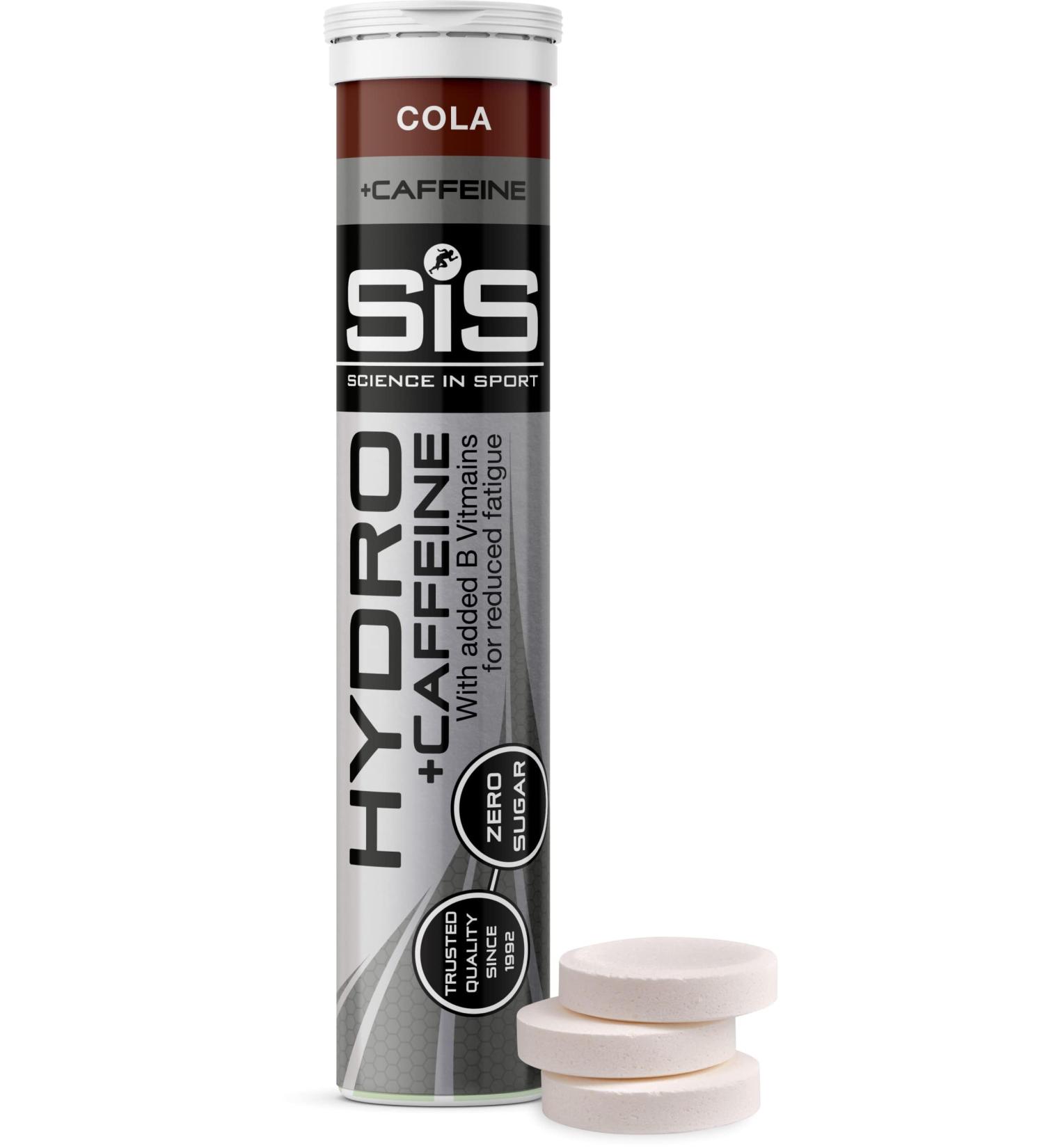 Science In Sport Hydro Hydration +Caffeine Tablets | Cola Flavour | 20 Effervescent Tablets - Buy Online on GoSupps.com