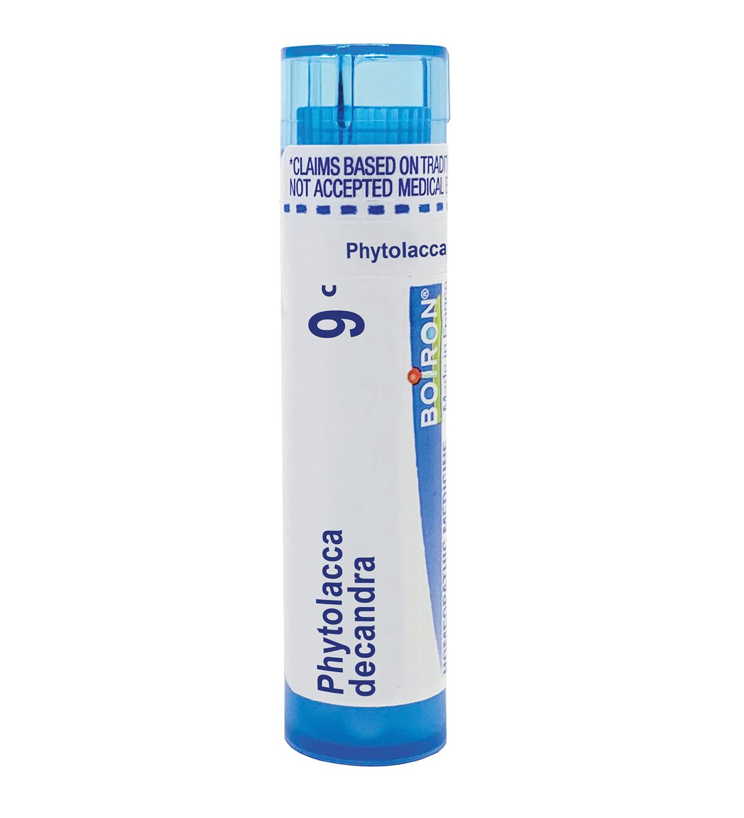 Boiron Phytolacca Decandra 9C - 80 Pellets for Sore Throat Pain & Ear Discomfort | International Shipping - Buy Online on GoSupps.com