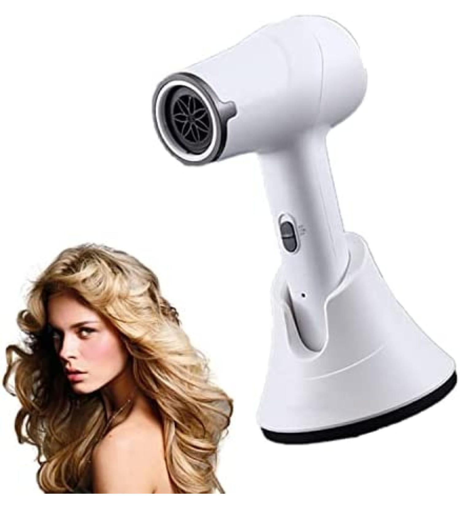 Wireless Hair Dryer USB Rechargeable Hair Dryer with 2000mAh Lithium Battery 1250W Quick Dry Travel Hair Dryer for Women/Babies/Kids Outdoors Camping Beaches Pleasant63 - Buy Online on GoSupps.com