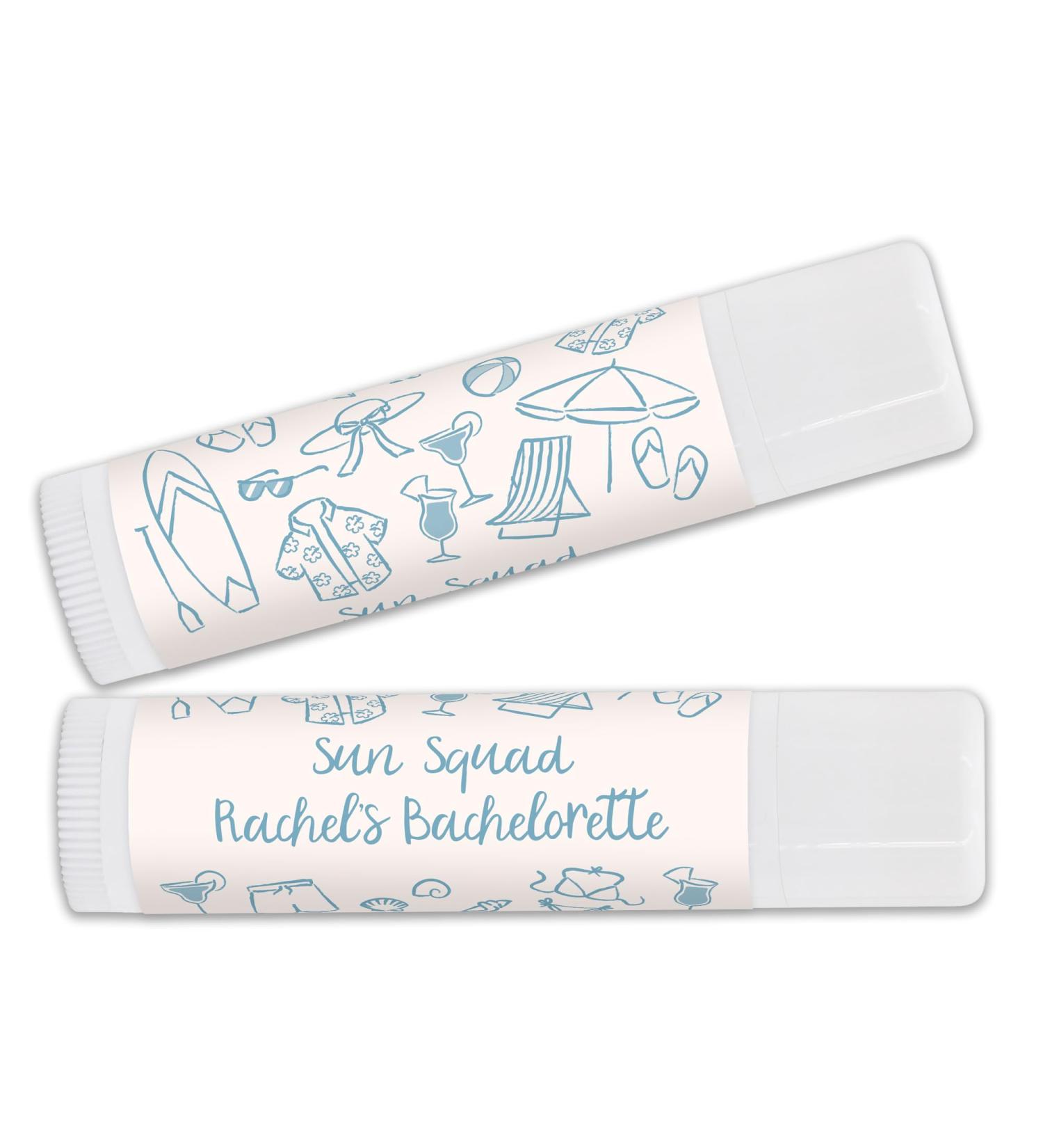 Custom Lip Balm Wedding Favors Beach Bachelorette Party Favor Beach Birthday Party Girls Trip (Set of 24) - Buy Online on GoSupps.com
