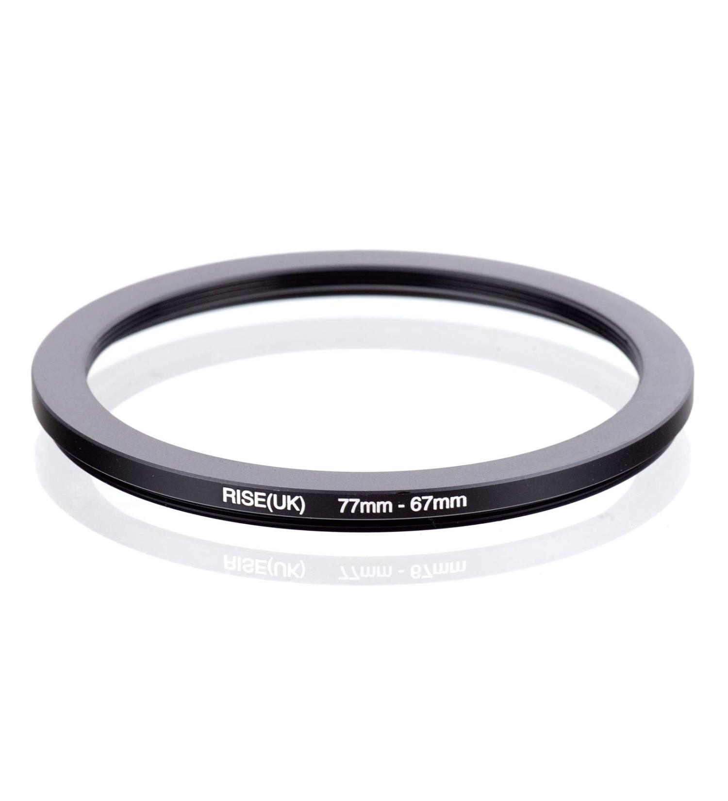 Rise(UK) Step Down Filter Ring Adapter 77mm-67mm - Compatible with 72-77mm and 74-77mm Lenses - Buy Online on GoSupps.com
