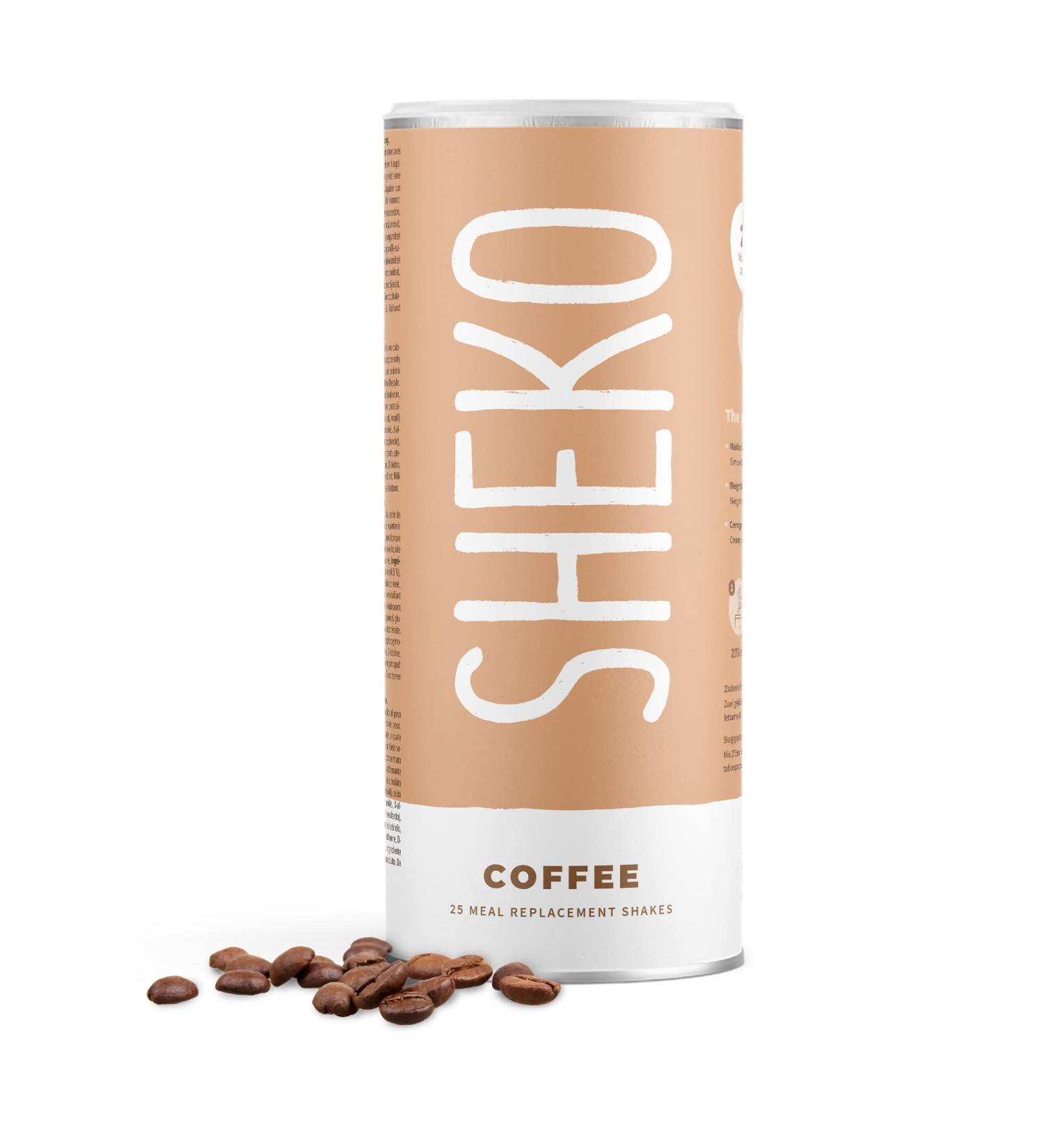 Sheko Coffee Meal Set Shake - 25 Creamy Iced Coffee Shakes 200kcal Gluten-Free Diet Shakes for Weight Loss | 450g Pack - Buy Online on GoSupps.com