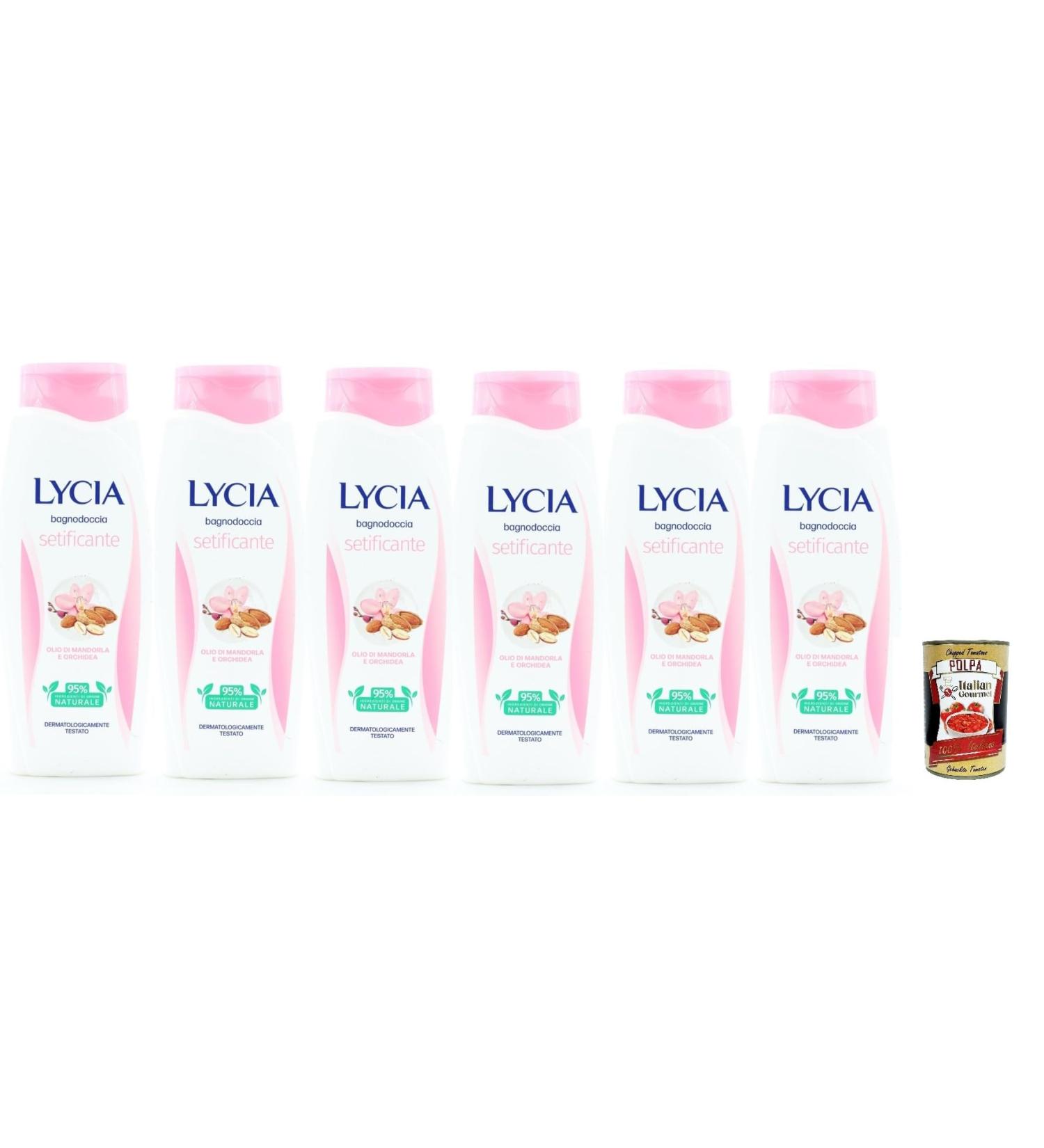 Italian Gourmet E.R. Lycia Almond Oil and Orchid Shower Gel Almond Oil and Orchid Bubble Bath 6 x 750 ml + Italian Gourmet Pulp 400 g - Buy Online on GoSupps.com