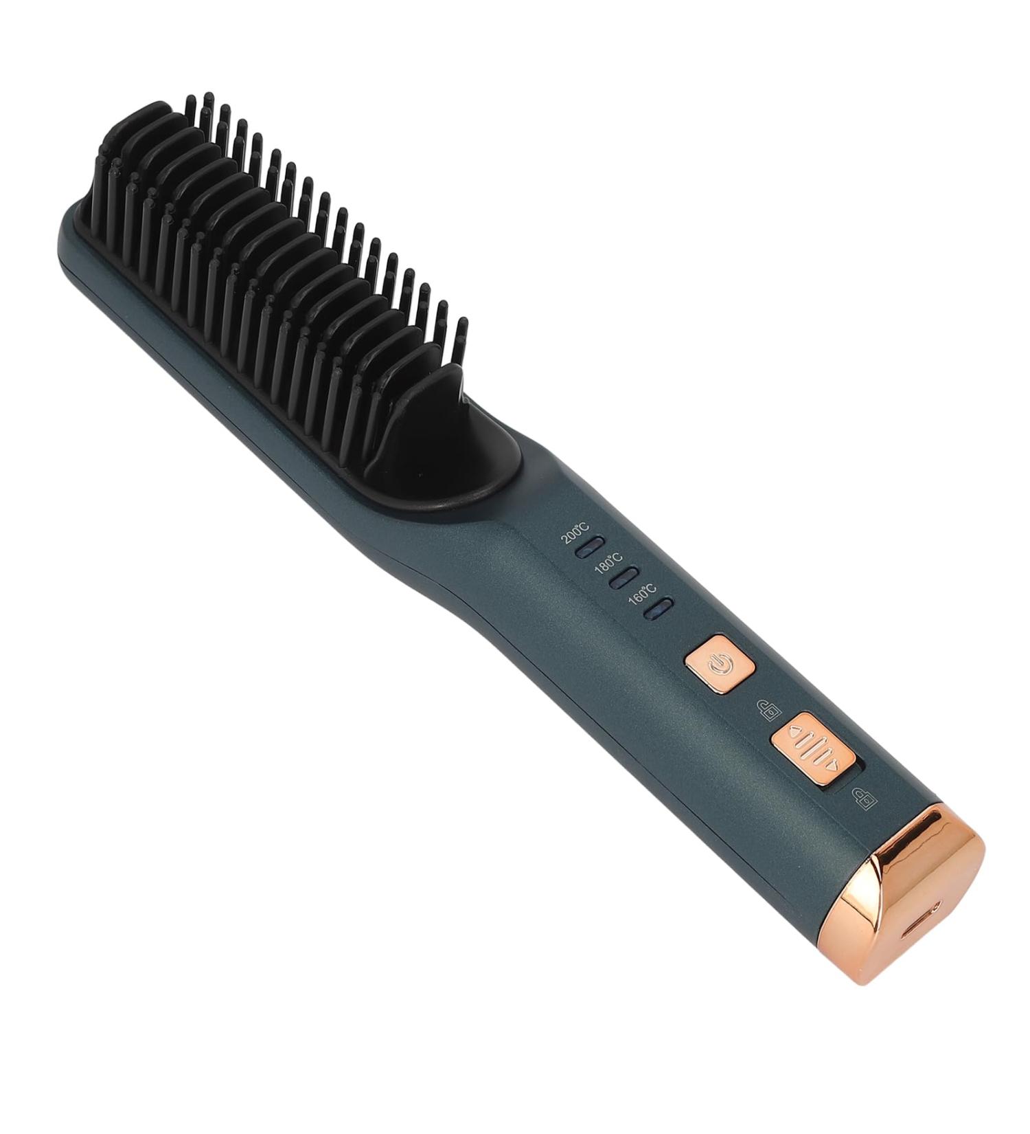 Portable Cordless Hair Straightener Brush | 3 Temperature Levels | 4000mAh Battery | Perfect for All Hair Types - Buy Online on GoSupps.com