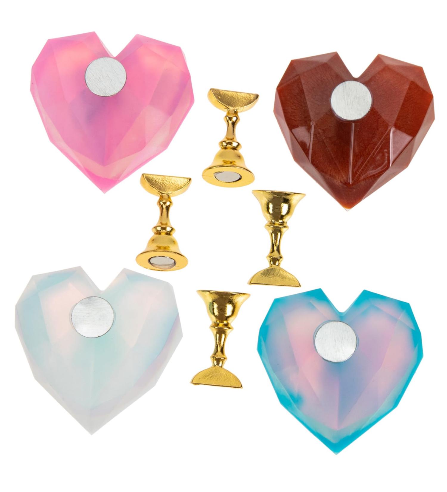 Ipetboom Nail Display Stand 4 Sets Nail Holder Manicure Resin Paint Manicure Racks - Buy Online on GoSupps.com