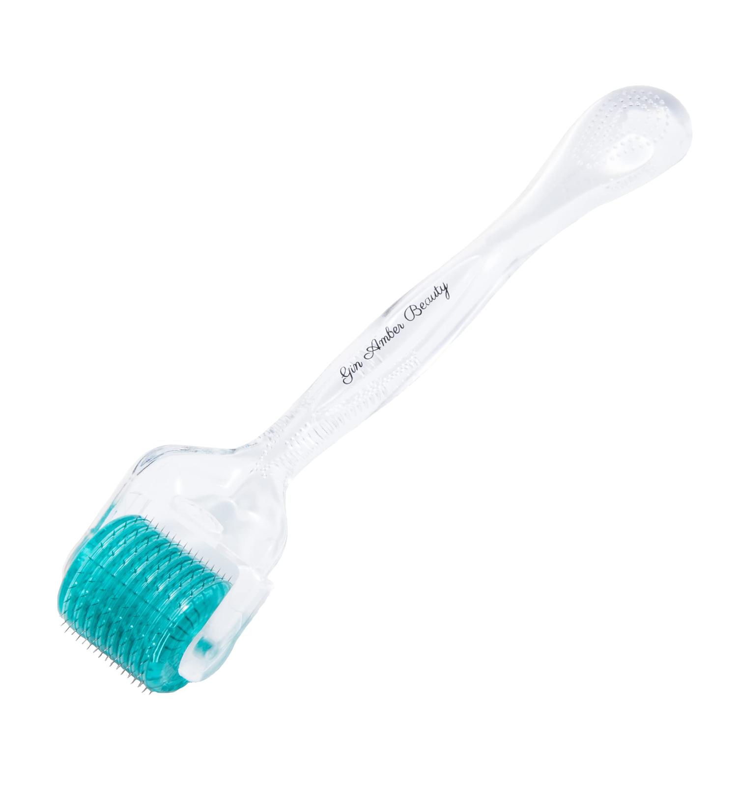 Microdermabrasion Derma Roller Face Tool 0.25mm Microneedling 192 Real Needles - Gin Amber Beauty - Buy Online on GoSupps.com