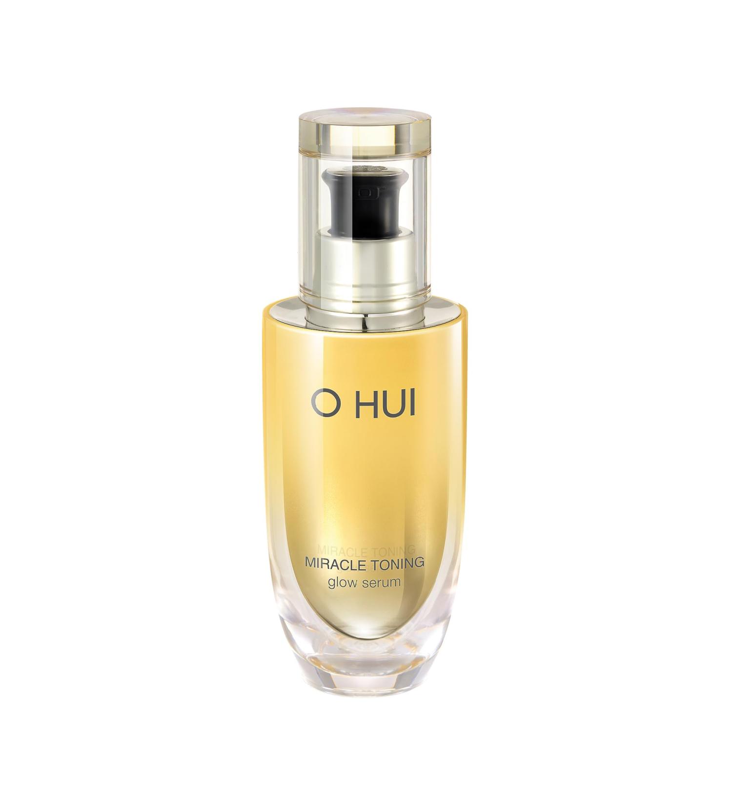 OHUI Miracle Toning Glow Serum - Vitamin C & Hyaluronic Acid for Dullness | Hyperpigmentation Treatment | Korean Skincare Essence (50ml - Buy Online on GoSupps.com