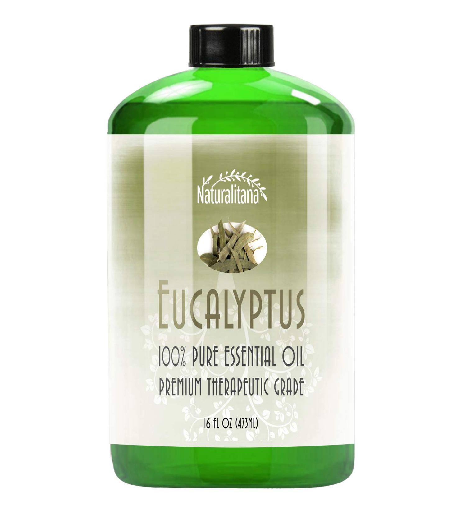16oz Bulk Eucalyptus Essential Oil - Aromatherapy for Diffuser, Soap, Bath Bombs, Candles & More - Buy Online on GoSupps.com