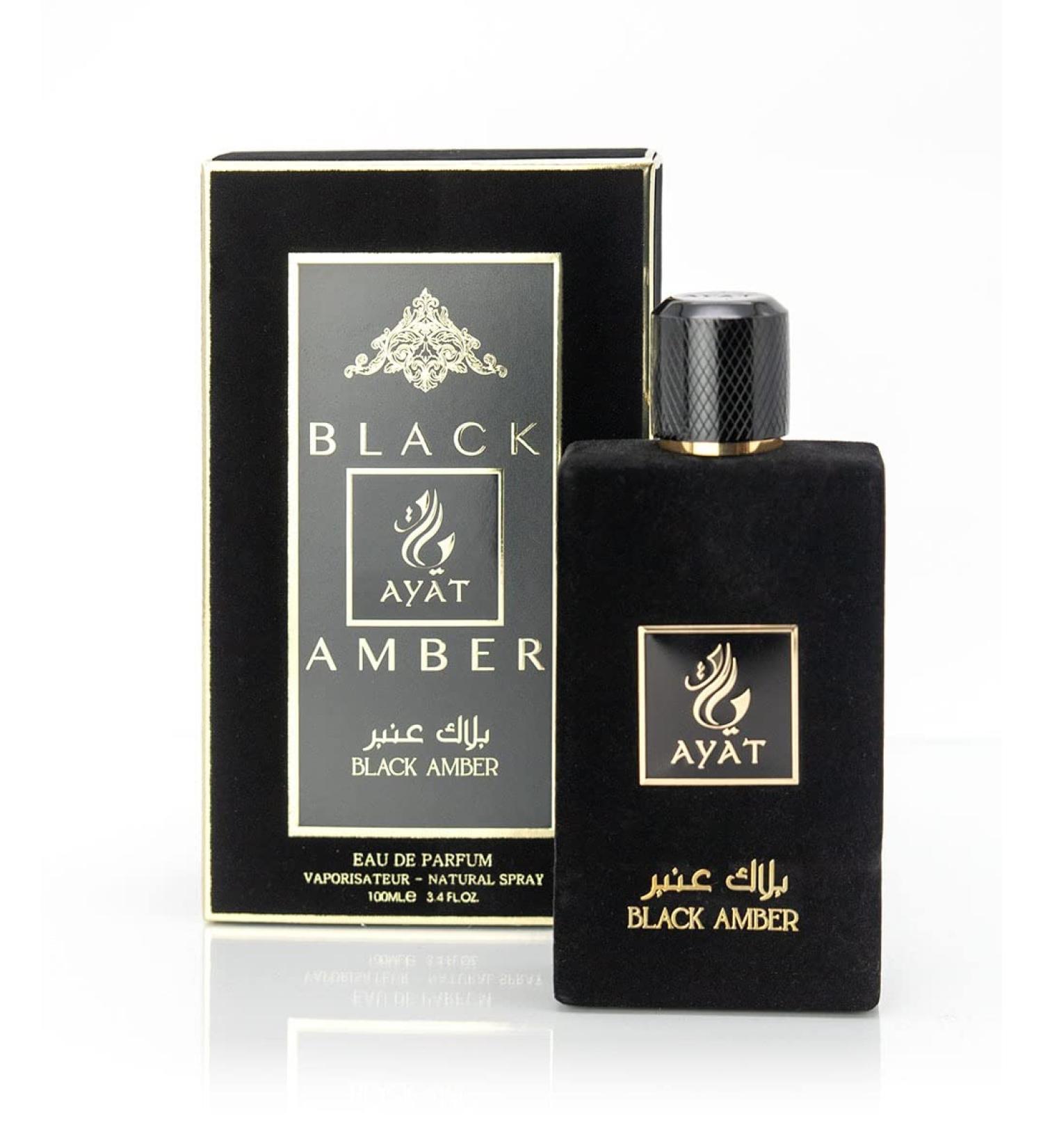 AYAT PERFUMES - 100ml - Eau De Parfum for Women - Arabian Oriental Scent - Dubai Perfume Made and designed in United Arab Emirates (Black Amber) - Buy Online on GoSupps.com
