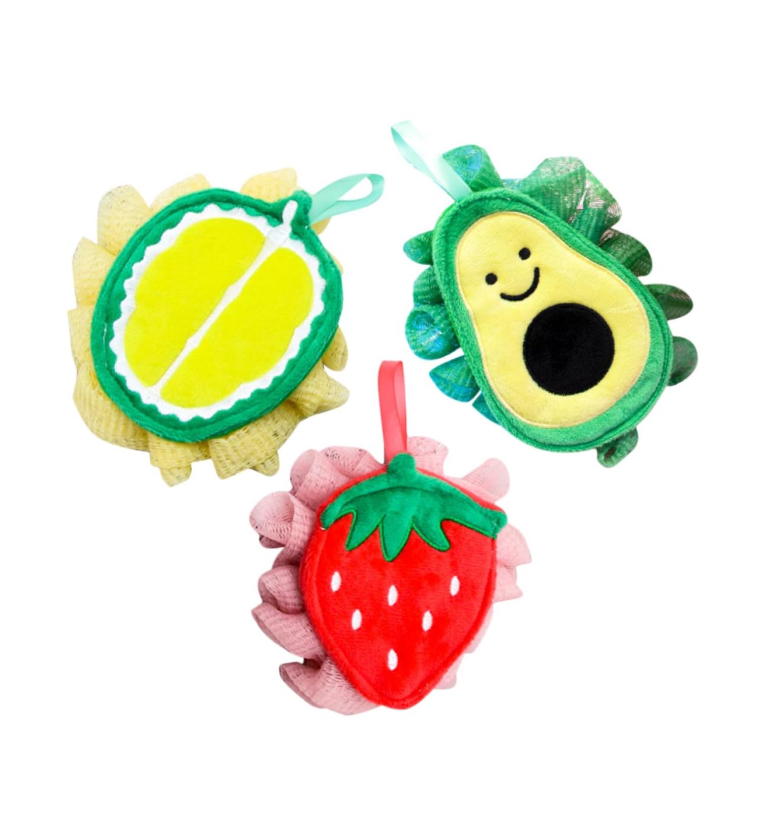 MERRYHAPY 3pcs Children s Bath Balls | Exfoliating Bath Sponges & Loofah Balls for Kids | Soft & Safe Bathroom Cleaning Supplies - Buy Online on GoSupps.com