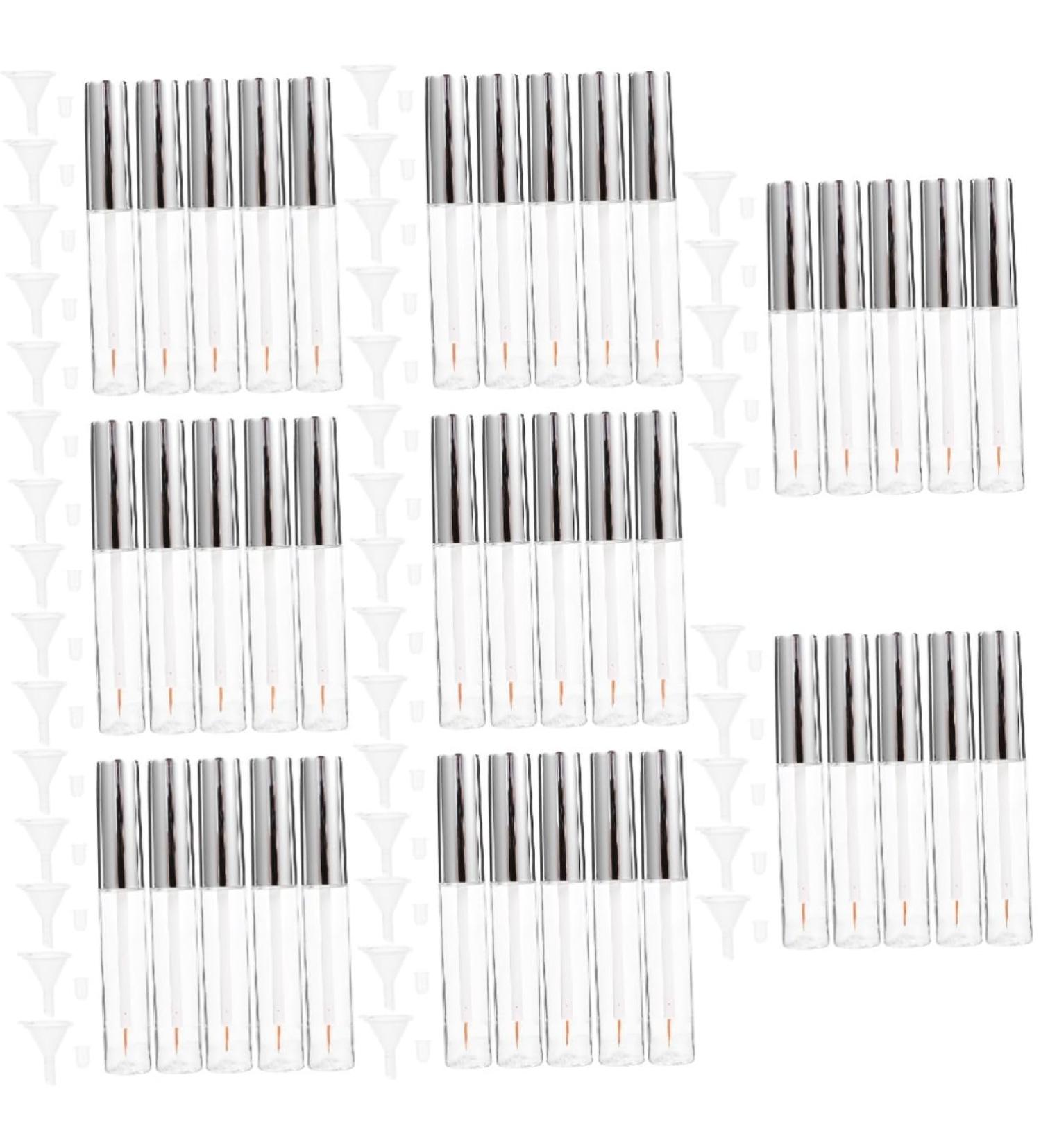PLAFOPE 40 Pcs Mascara Bottles for Essential Oils Fat Oil Empty Mascara Tube Seed Oil Lip Oil Transparent - Buy Online on GoSupps.com