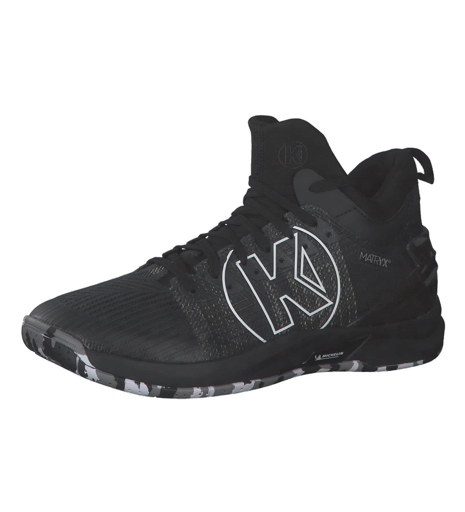 Buy Kempa Unisex Attack Mid Handball Shoe - Black | Size 48 EU | International Shipping Available - Buy Online on GoSupps.com