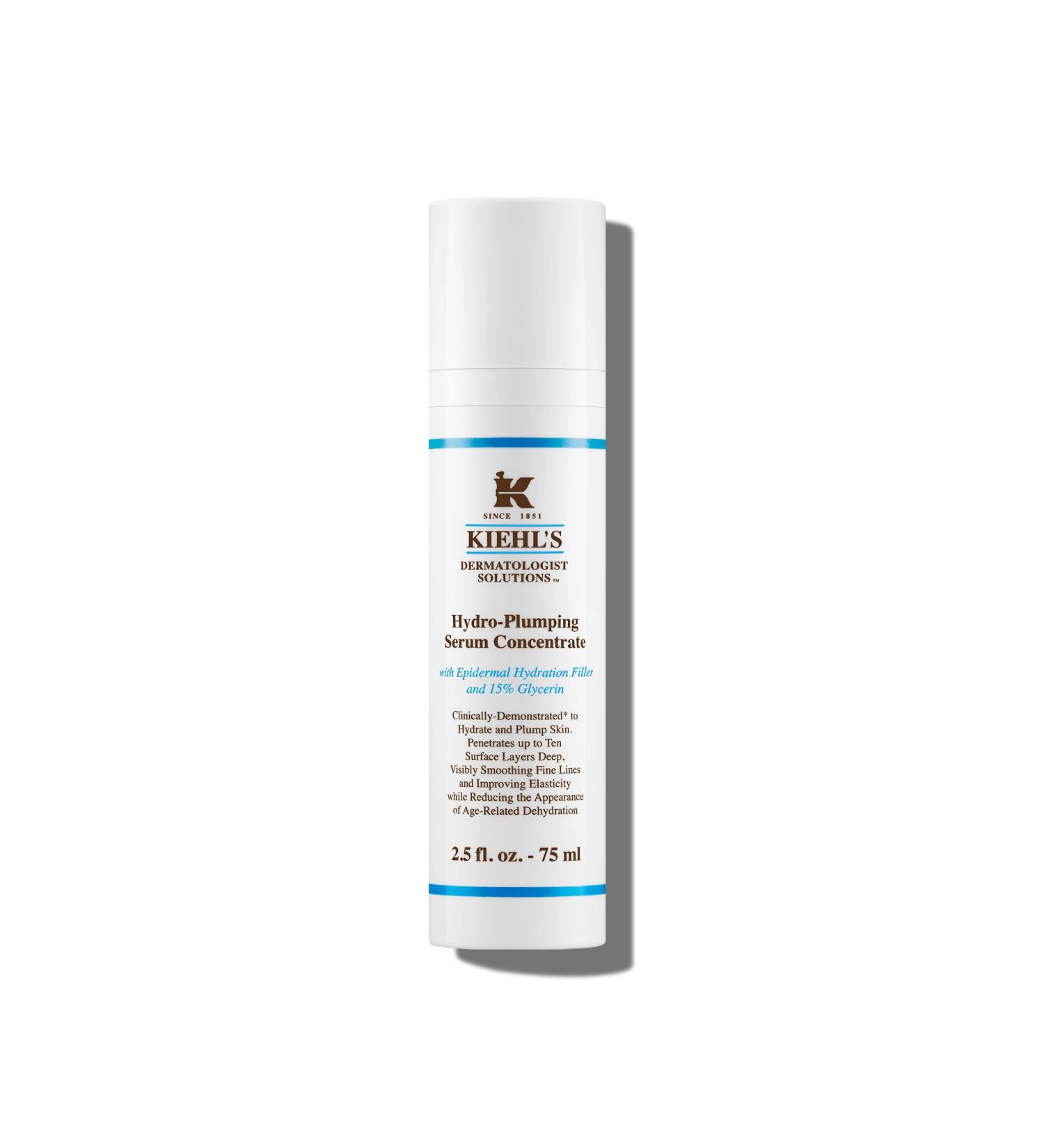 Kiehl's Hydro-Plumping Hydrating Serum - Plump Skin Improve Elasticity Reduce Dryness - Fragrance-Free 2.5 Fl Oz - Buy Online on GoSupps.com