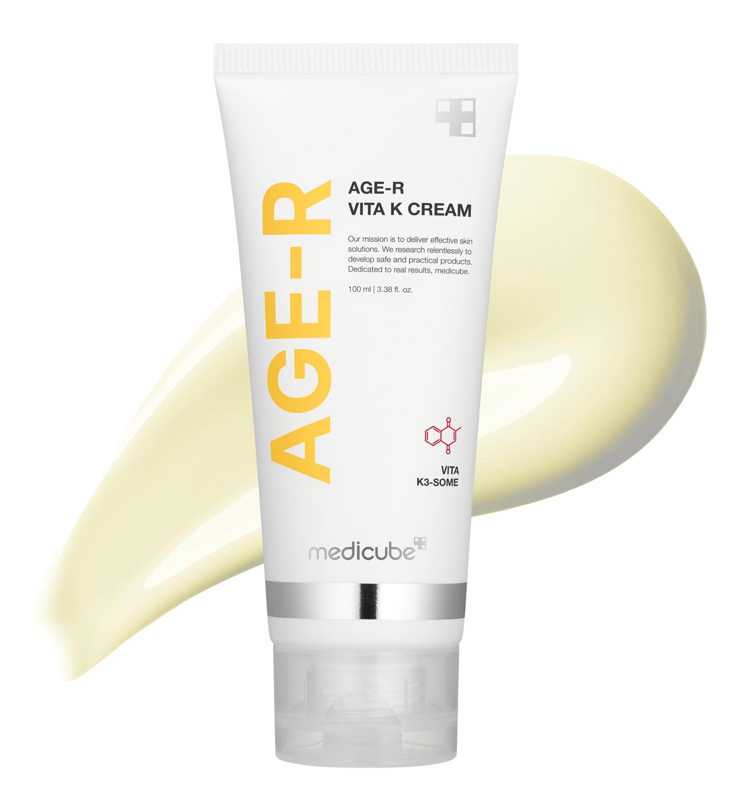 Medicube Age-R VITA K Cream | Elastin Boost for Stretched Skin | Targets Redness | Hypoallergenic | Korean Skin Care - International Shipping Available - Buy Online on GoSupps.com