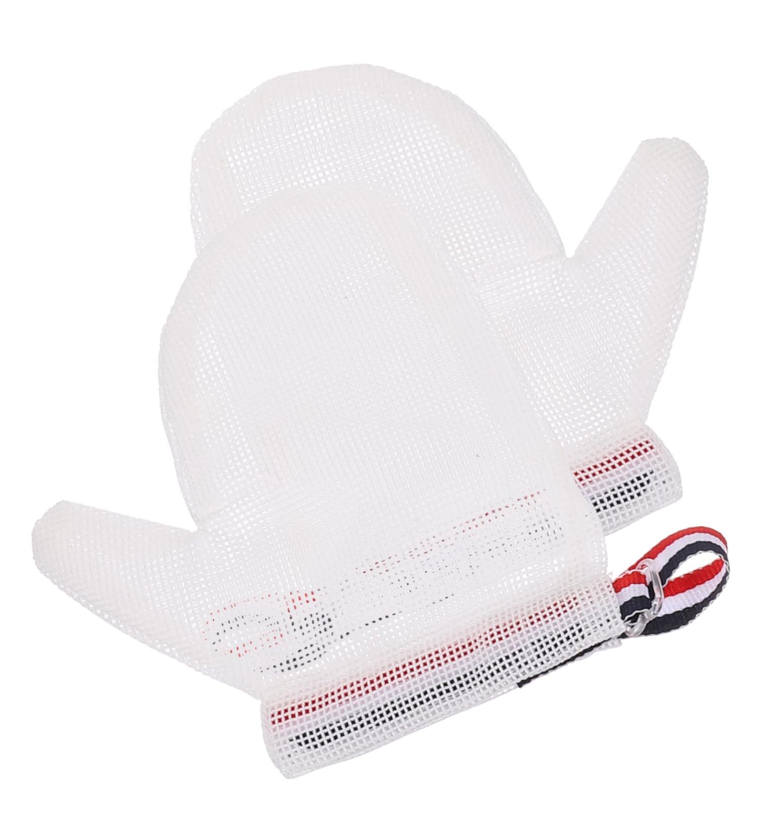 FRCOLOR 1 Pair Anti-eating Gloves Anti Scratching Gloves Stop Nail Biting Necessities Boy Finger Sucking Guard Newborn Thumb Sucking Glove Weaning Mittens Essentials Girl Nylon Baby White - Buy Online on GoSupps.com