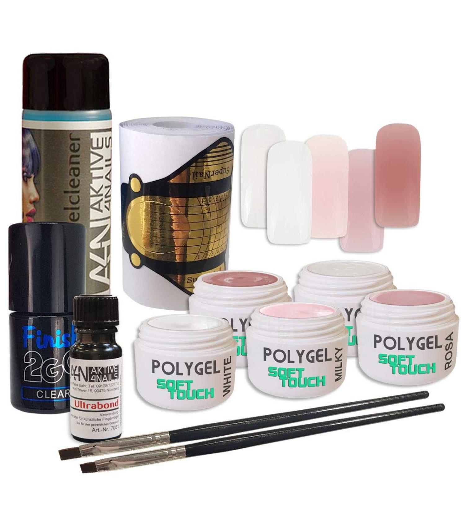 Nail Studio Gel Set - PolyGel & AcrylGel Soft Touch for Beginners & Professionals | Starter Set XL - International Shipping - Buy Online on GoSupps.com