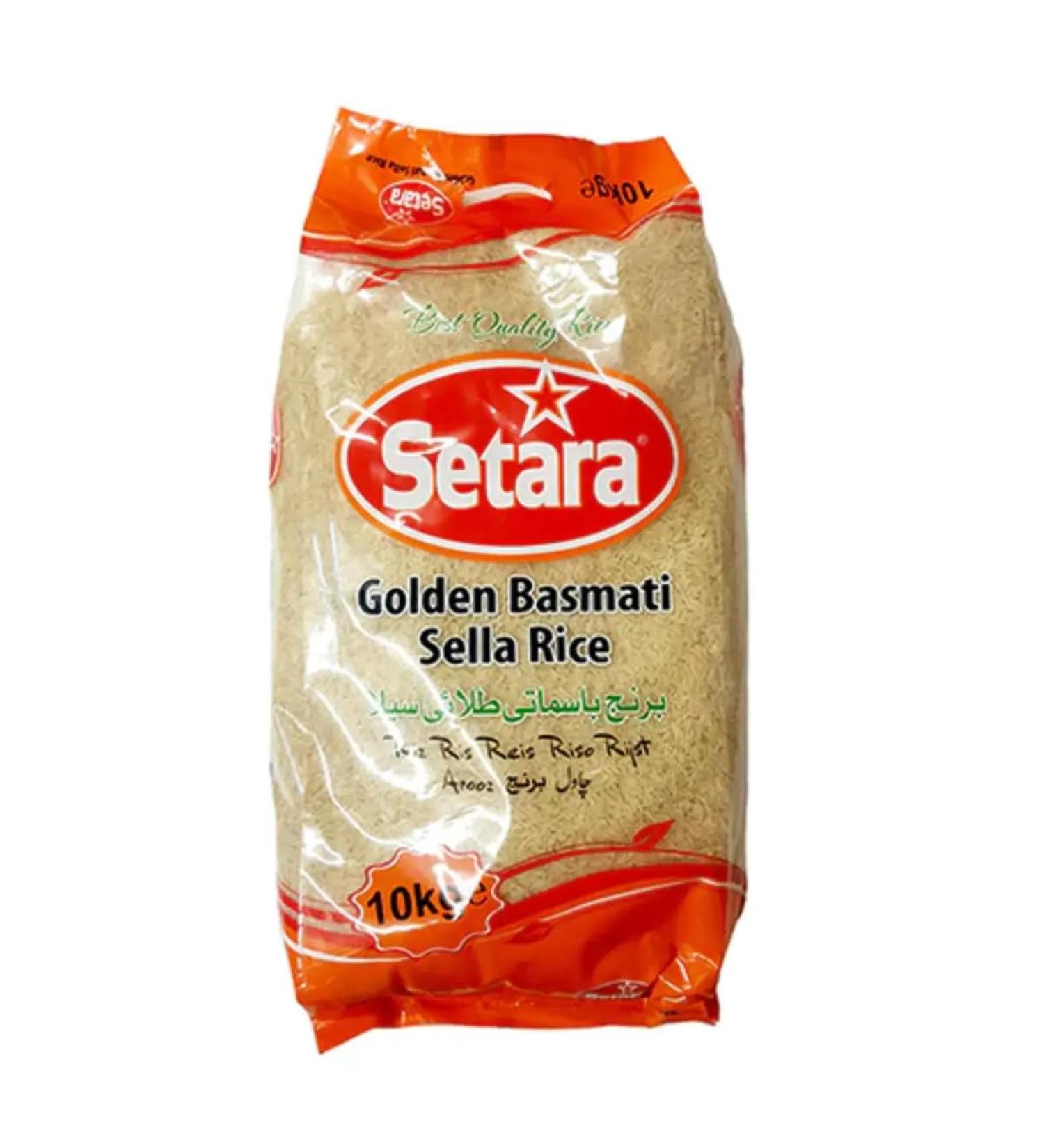 Setara Basmati Golden Sella RIce 10kg - Pack of 1