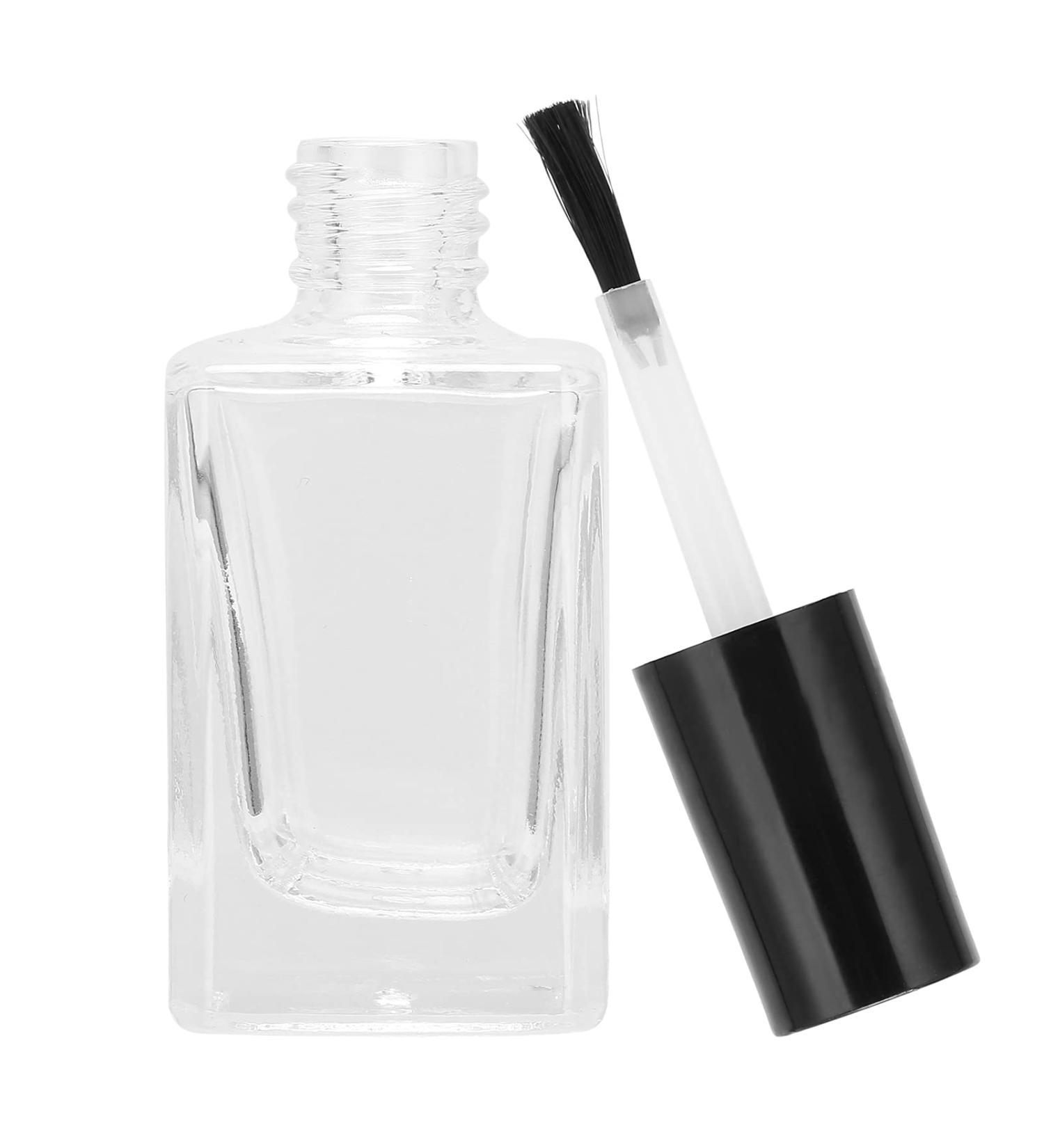 Nail Polish Bottle Empty Transparent Glass Bottle Empty Nail Polish Bottle 10ml Easy To Carry for Home - Buy Online on GoSupps.com