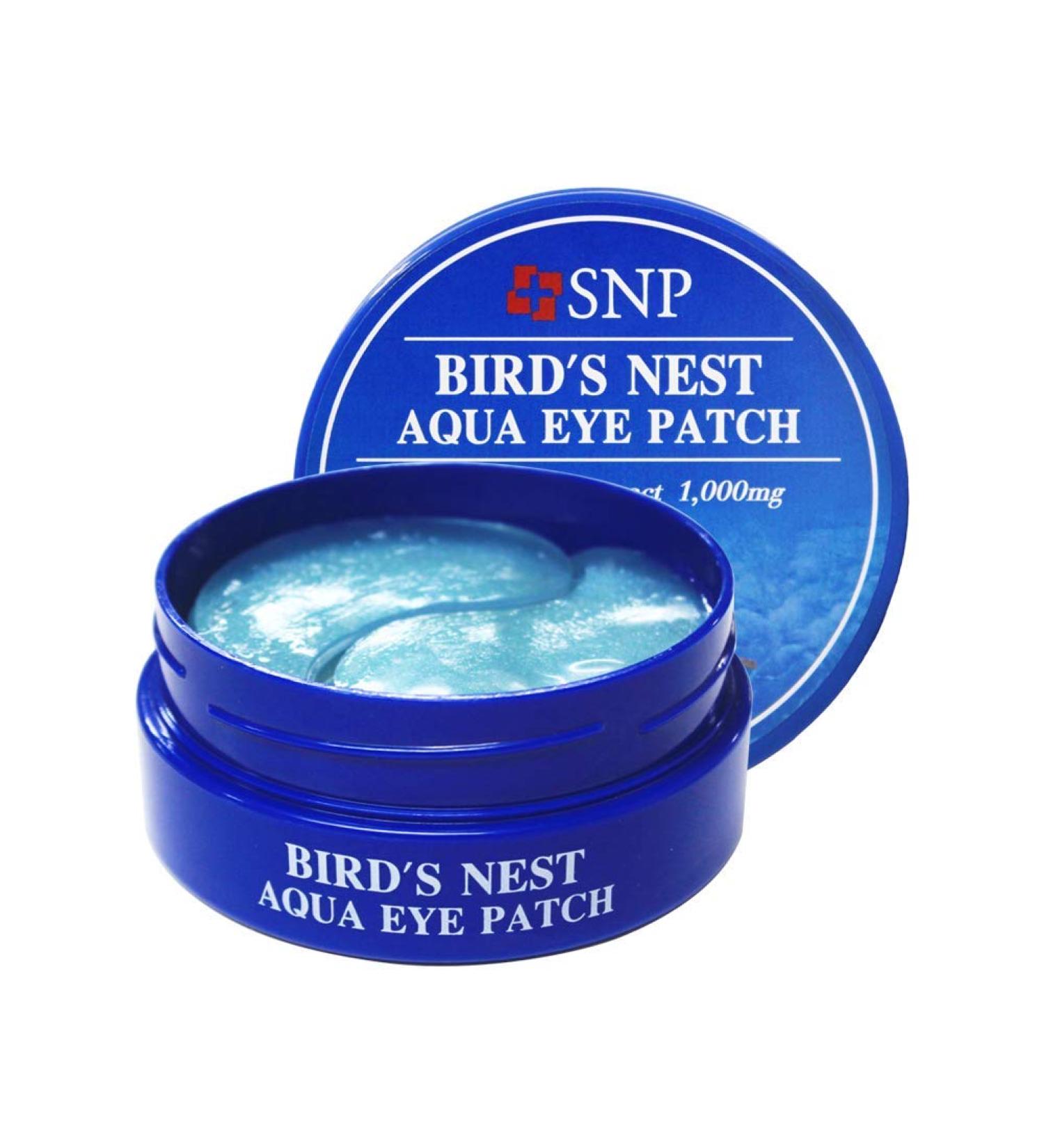 SNP Birds Nest Aqua Eye Patch - 60 Pieces | Hydrating Skin Care - Buy Online on GoSupps.com