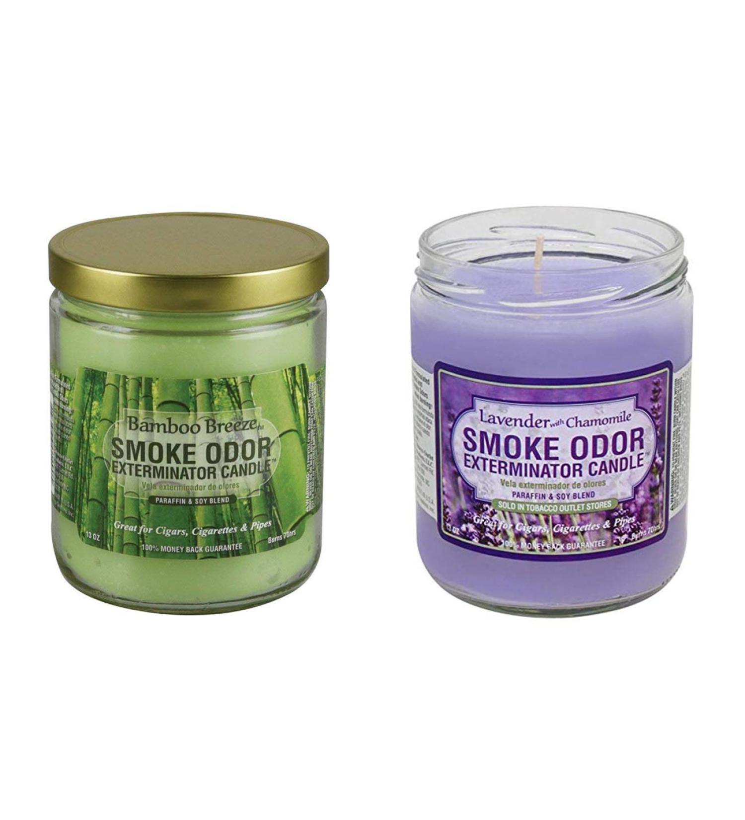 Buy Smoke Odor Exterminator 13 Oz Jar Candle - Bamboo Breeze & Lavender Chamomile - International Shipping Available - Buy Online on GoSupps.com