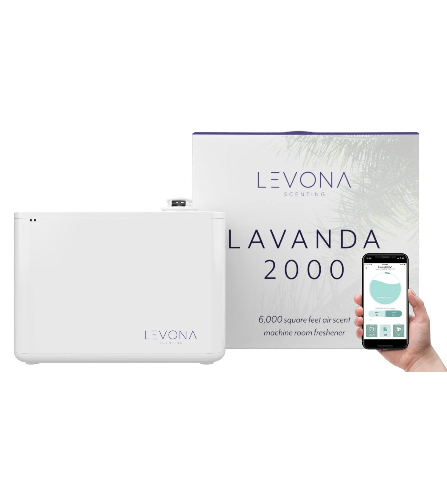 Levona Scent Lavanda 6000 SQFT HVAC Diffuser | Whole House Air Freshener for Home Office & Hotels | Smart App Control | Premium Fragrance Diffuser (Lavanda 2000 Sold Separately - Buy Online on GoSupps.com