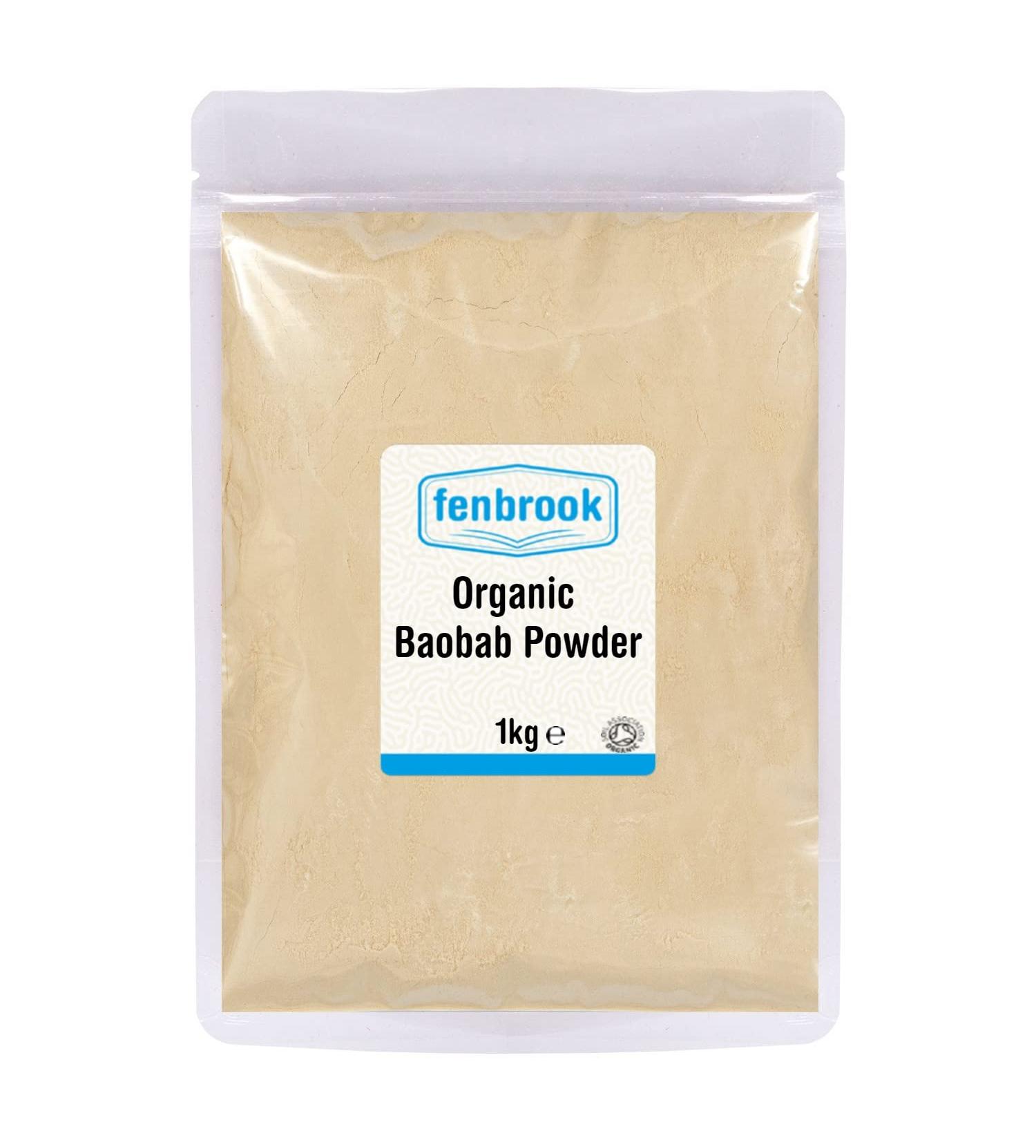 Certified Organic 1kg Baobab Powder by Fenbrook Organic | Pure and Natural - Buy Online on GoSupps.com