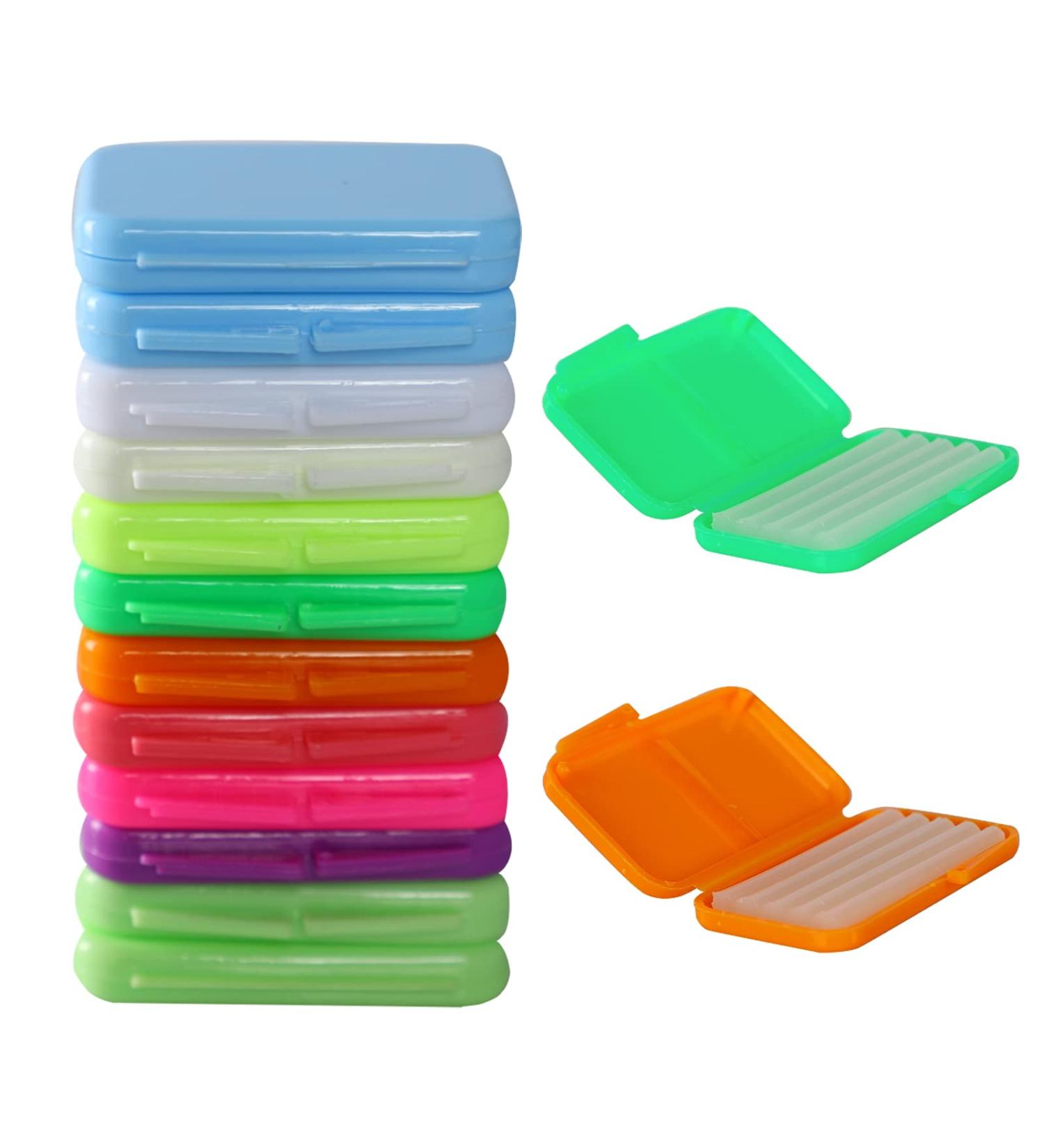 MorTime 12 PACK Dental Wax with Colorful Storage Cases - 60 Orthodontic Wax Strips for Braces & Aligners - Buy Online on GoSupps.com