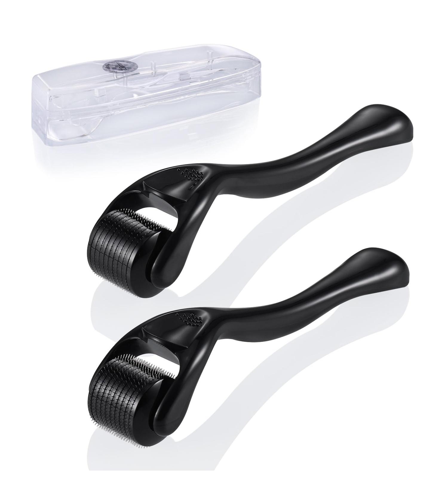 Zephyrcraft 2-Piece Dermaroller Set | 540 Needles for Face Body & Beard Growth | Microneedling Roller for Men & Women | Hair Care & Skin Rejuvenation - Buy Online on GoSupps.com