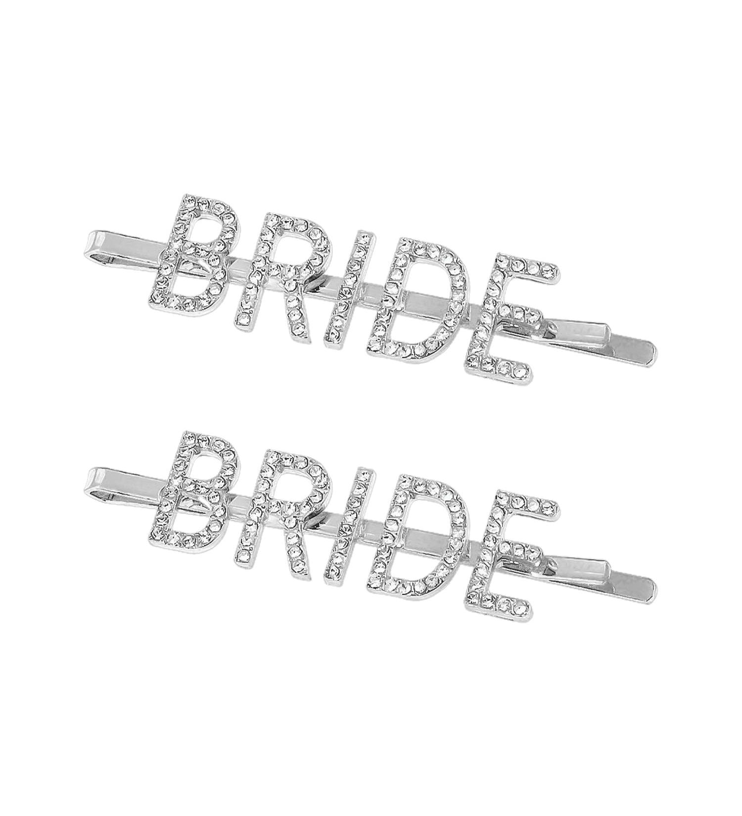 2 bridal hairpins bridal accessories ladies party accessories bridal headband hair accessories diamond-studded bridal hairpins letter hairpins golden ladies hairpins accessories rhinestone hair - Buy Online on GoSupps.com