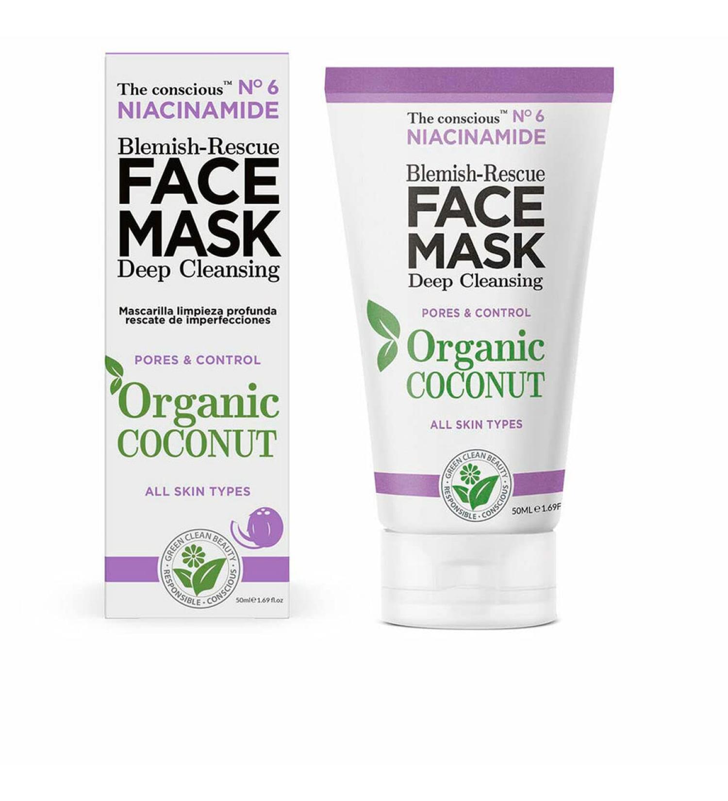 Niacinamide BlemishRescue Face Mask Organic Coconut 50 Ml