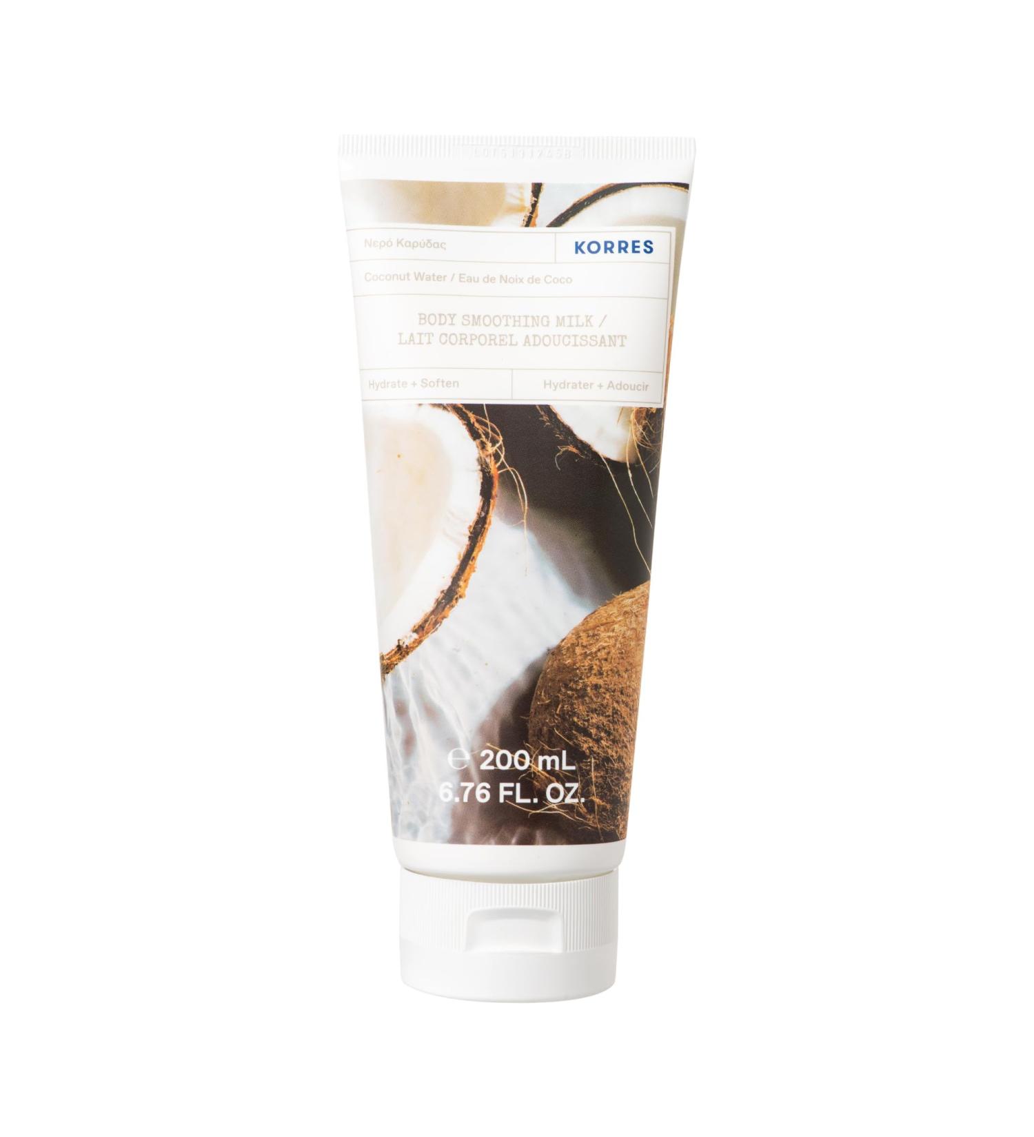 Korres Lait Corps Hydratant aux Extraits Naturels Vegan sans Paraben Noix de Coco 200 ml 1 Unit sucr 200 ml (Lot de 1)