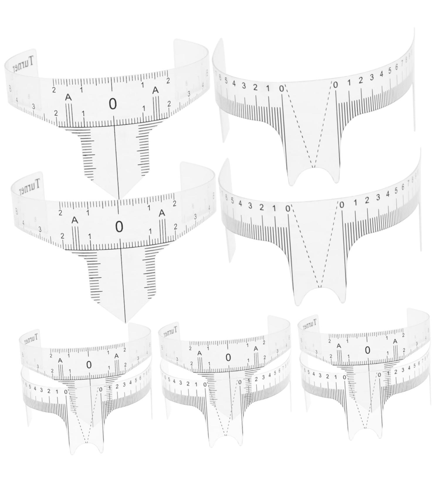 WOFASHPURET 10pcs Eyebrow Design Ruler Beauty Tools Brow Ruler Sticker Eyebrow Shape Face Ruler Measurer Shaping - Buy Online on GoSupps.com