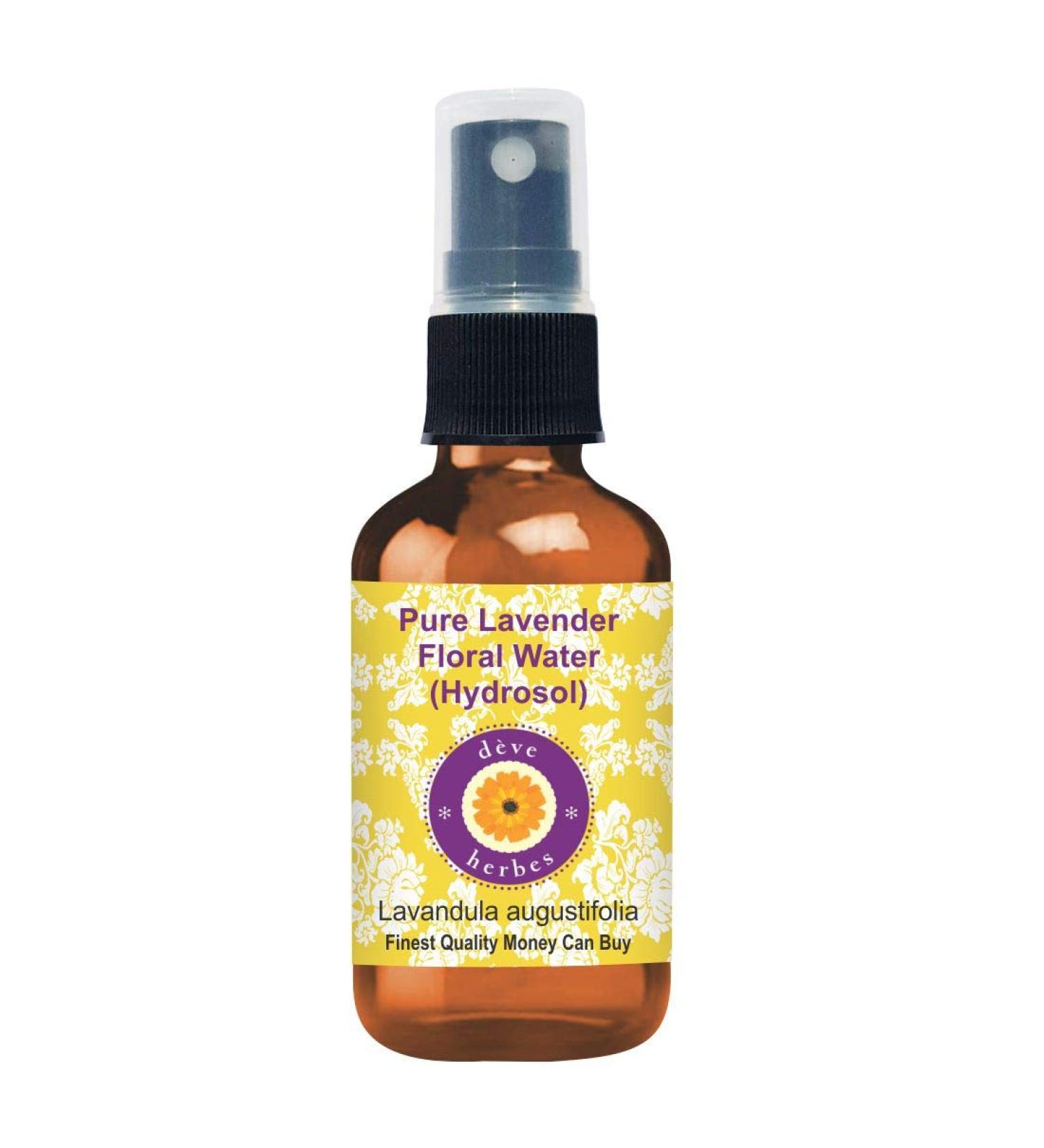 Deve Herbes Pure Lavender Floral Water (Hydrosol)(Lavandula augustifolia) for Skin - 50ml (1.69 oz)