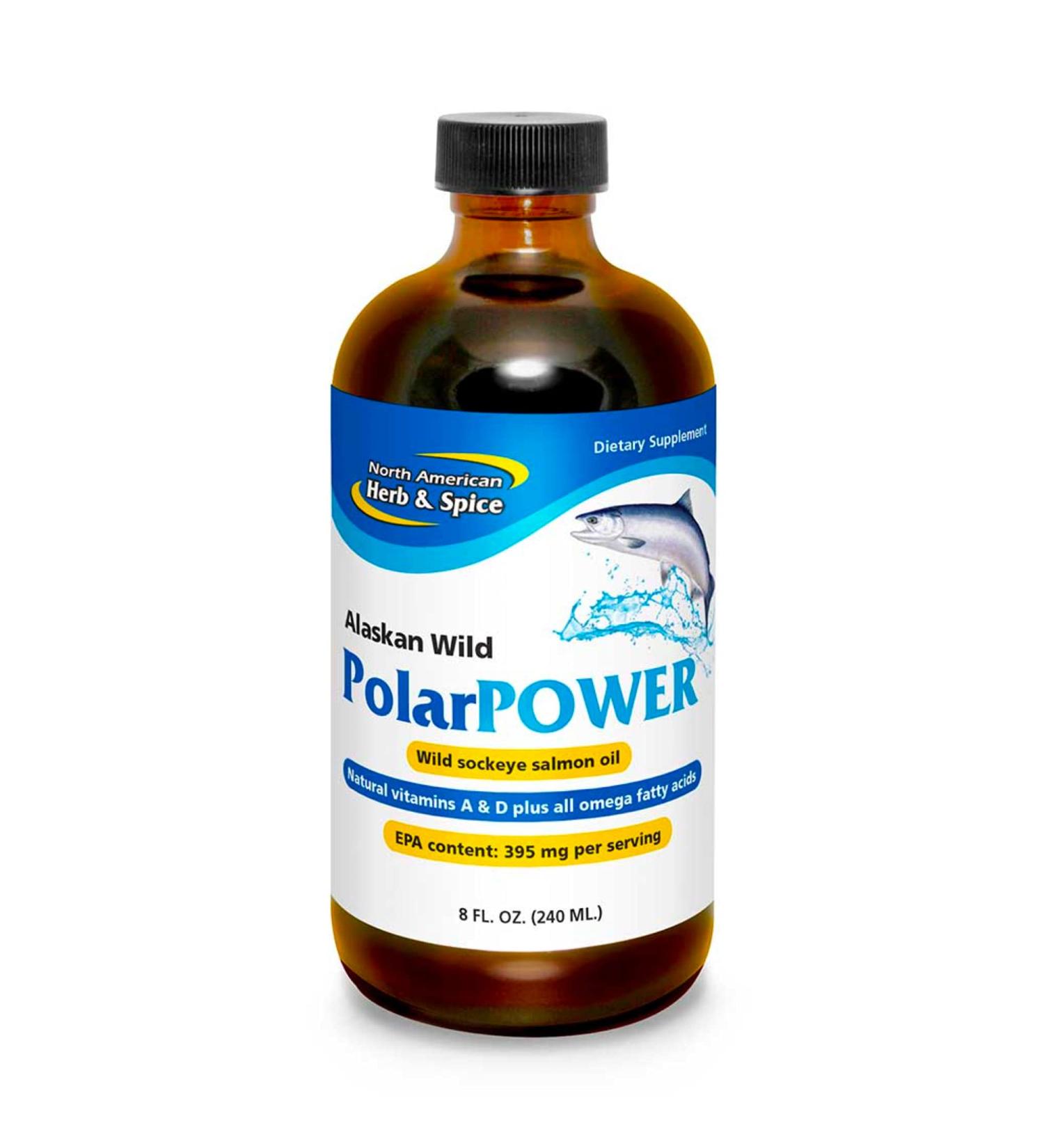 Alaskan Wild Sockeye Salmon Oil - 8 fl oz | North American Herb & Spice - Buy Online on GoSupps.com