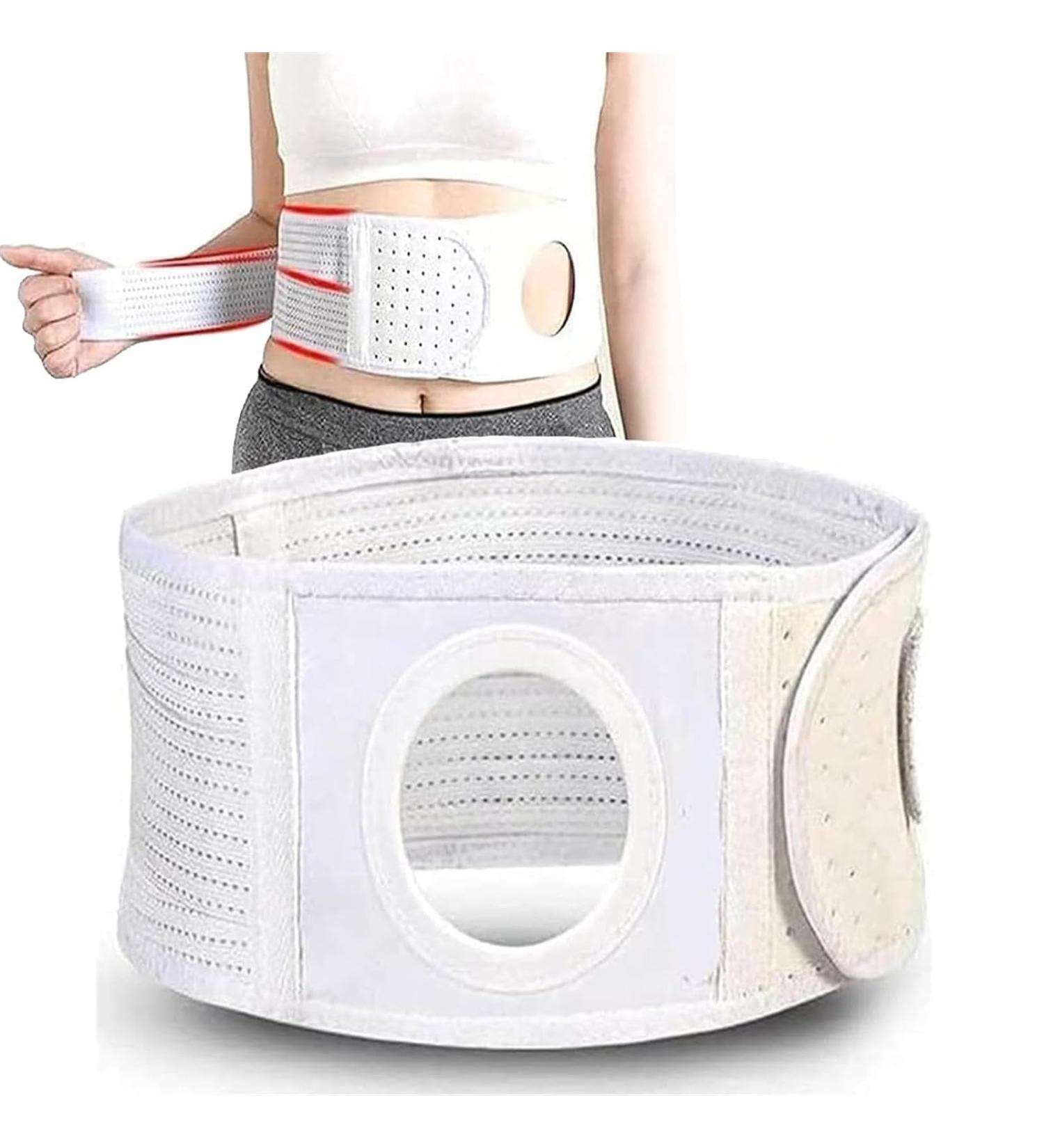 HEAXIY BAUTH-STOMA GREEN Elastic Stoma Support Belt - Breathable Postoperative Care for Kolostomie/Leostomie Surgery | Medium 9cm - Buy Online on GoSupps.com