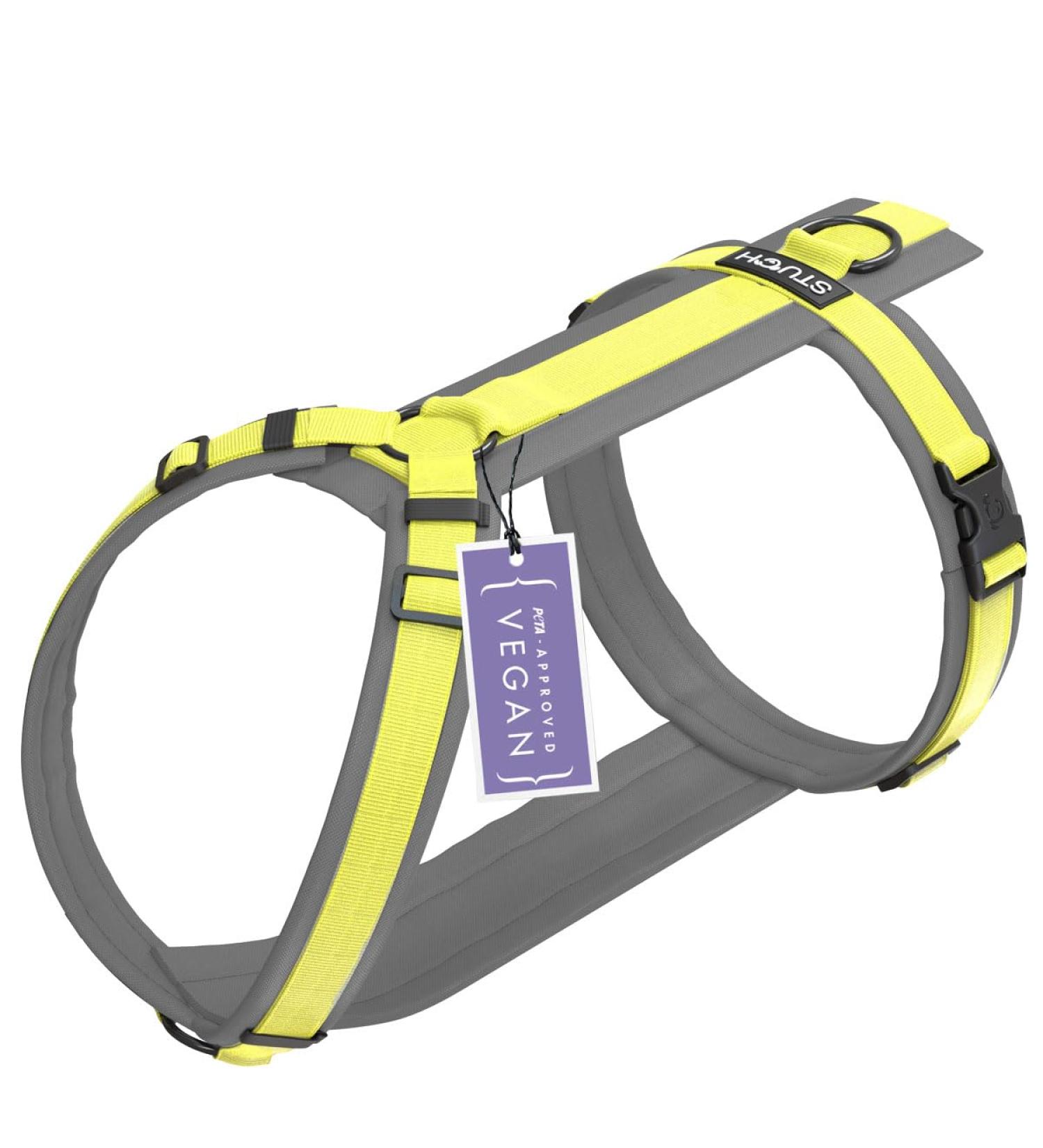 Adjustable STUCH Dog Harness - Padded Nylon for Small Medium & Large Dogs | Lime S - International Shipping Available - Buy Online on GoSupps.com